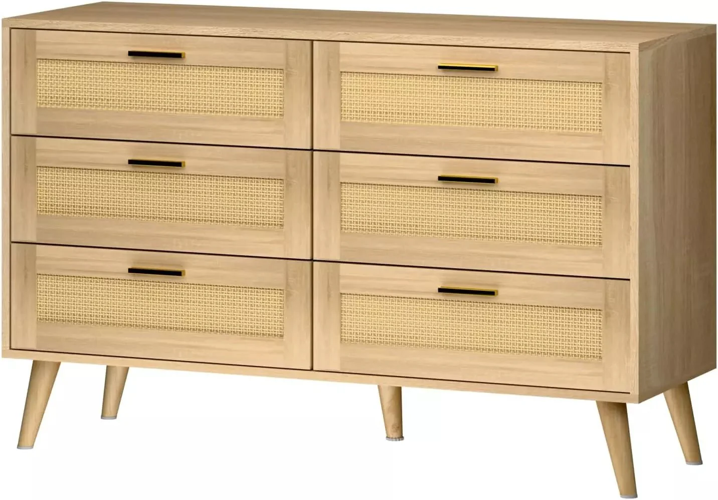 BOSSIN 3 Drawer Rattan Dresser, Chests of Drawers for Bedroom - Image 2