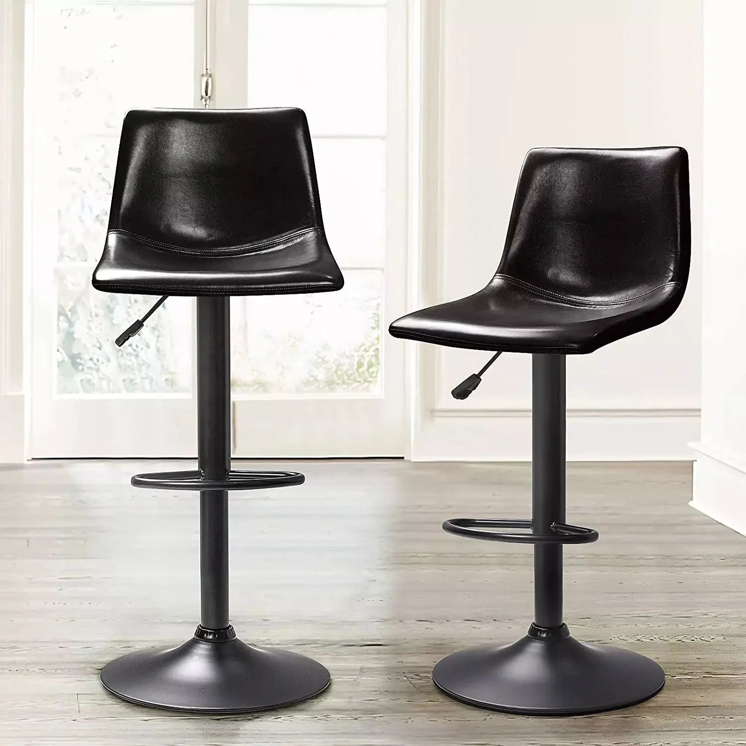 WALEAF Bar Stools Set of 2 Modern Swivel Bar Chairs - Image 8