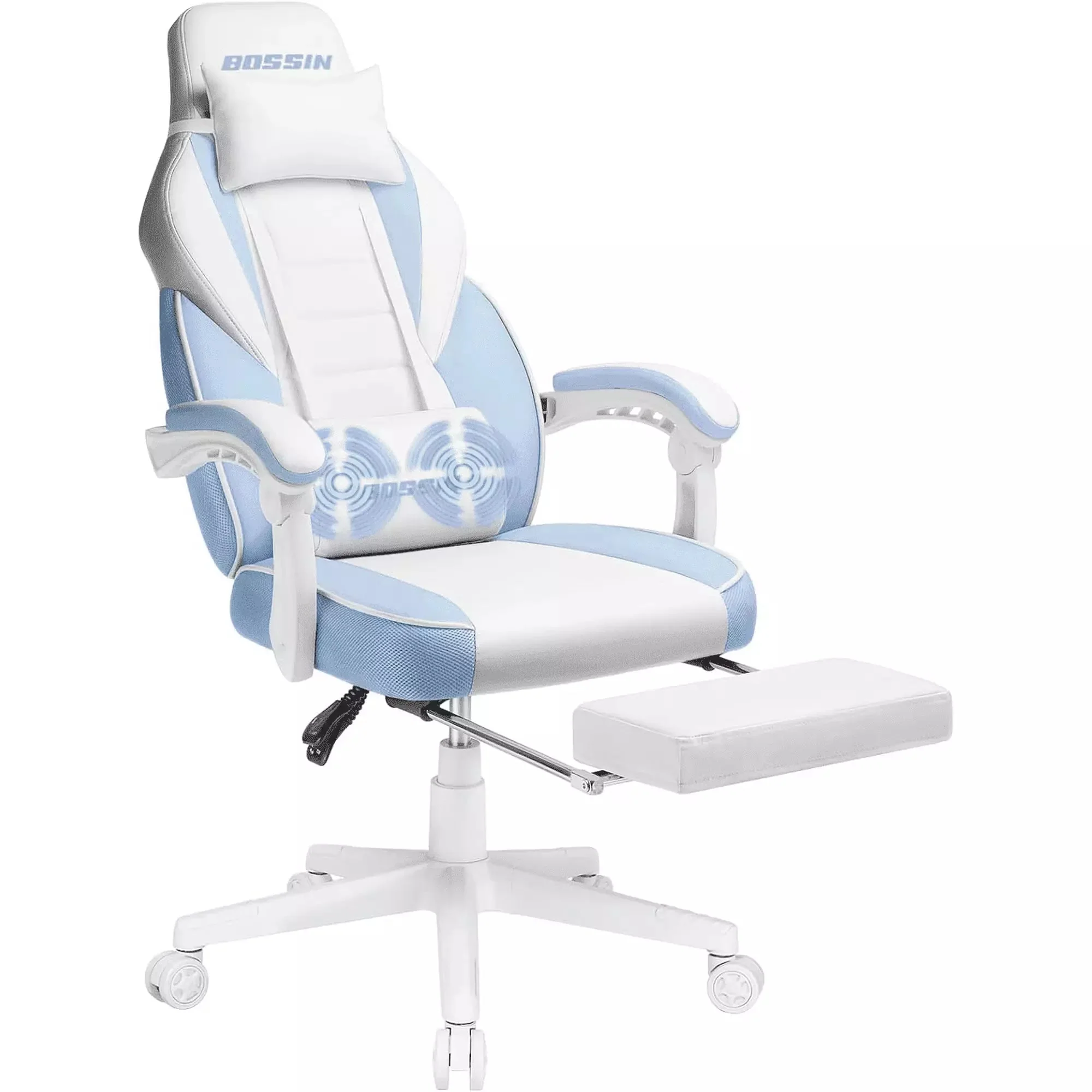 BOSSIN Big and Tall Heavy Duty PC Gaming Chair, Ergonomic Video Game Chairs with Footrest - Image 50
