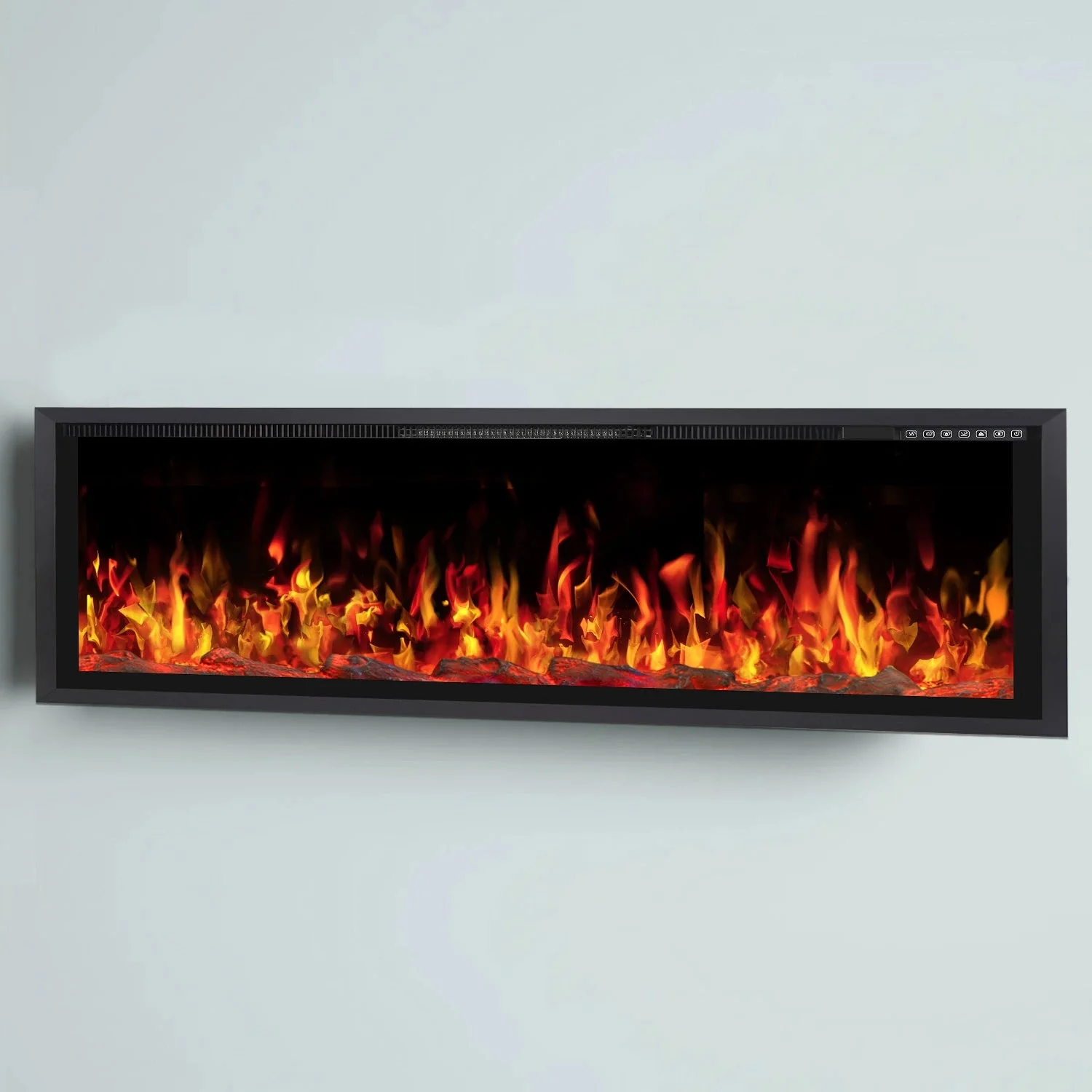 BOSSIN  Electric Fireplace Ultra Narrow Frame &Wider screen with Adjustable Flame Color and Speed,Remote Control with Timer,750/1500W - Image 27