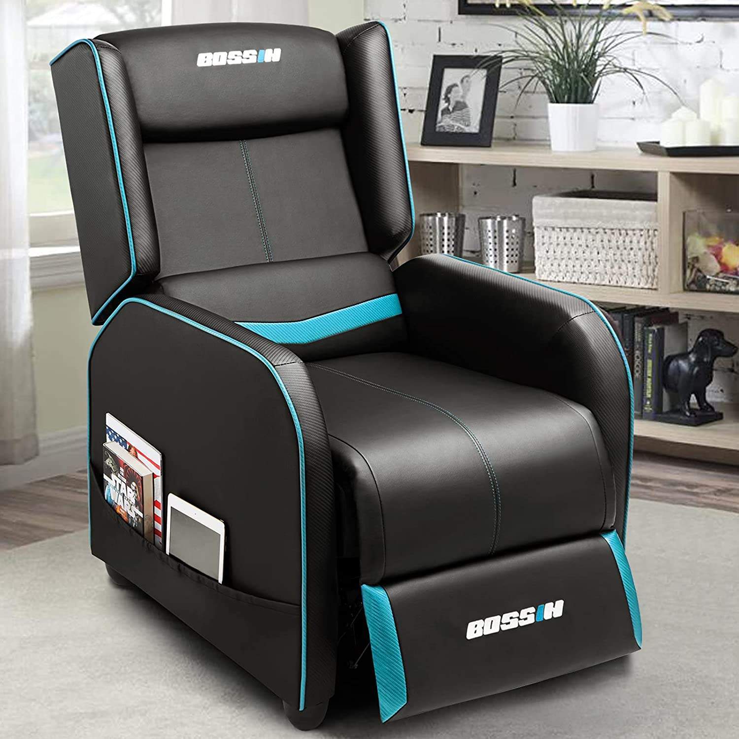 BOSSIN Ergonomic Gaming Recliner Chair,PU Leather Recliner Seating Sofa BGR01 - Image 29