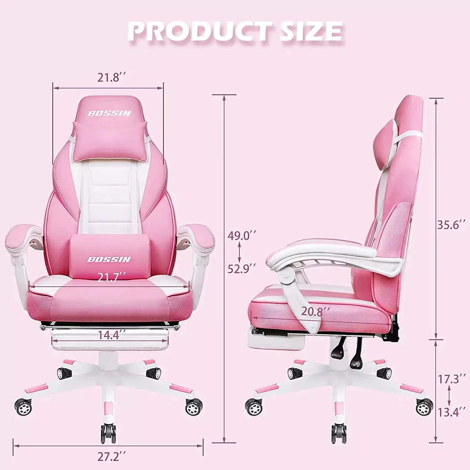 BOSSIN Big and Tall Heavy Duty PC Gaming Chair, Design for Big Guy BGC01 - Image 48