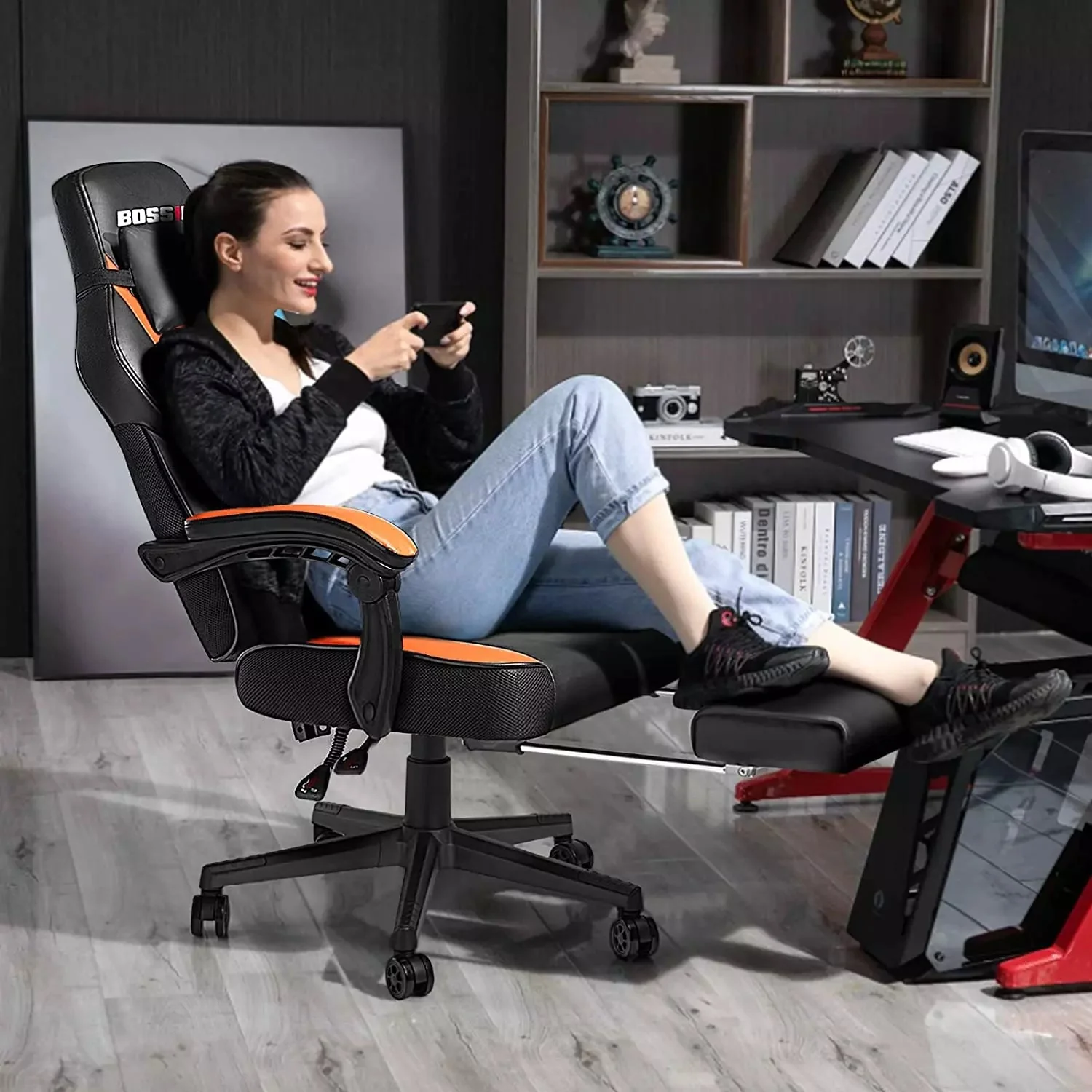 BOSSIN Big and Tall Heavy Duty PC Gaming Chair, Design for Big Guy BGC01 - Image 55