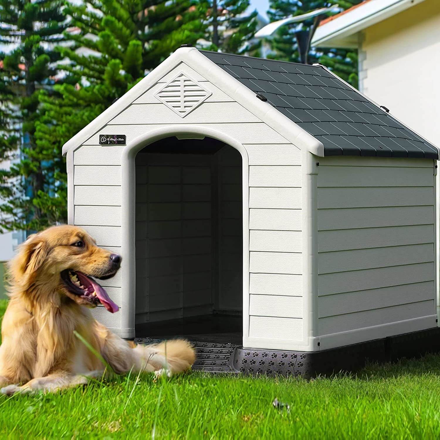 Vitesse Indoor/Outdoor Durable Dog House with Air Vents and Elevated Floor - Image 10