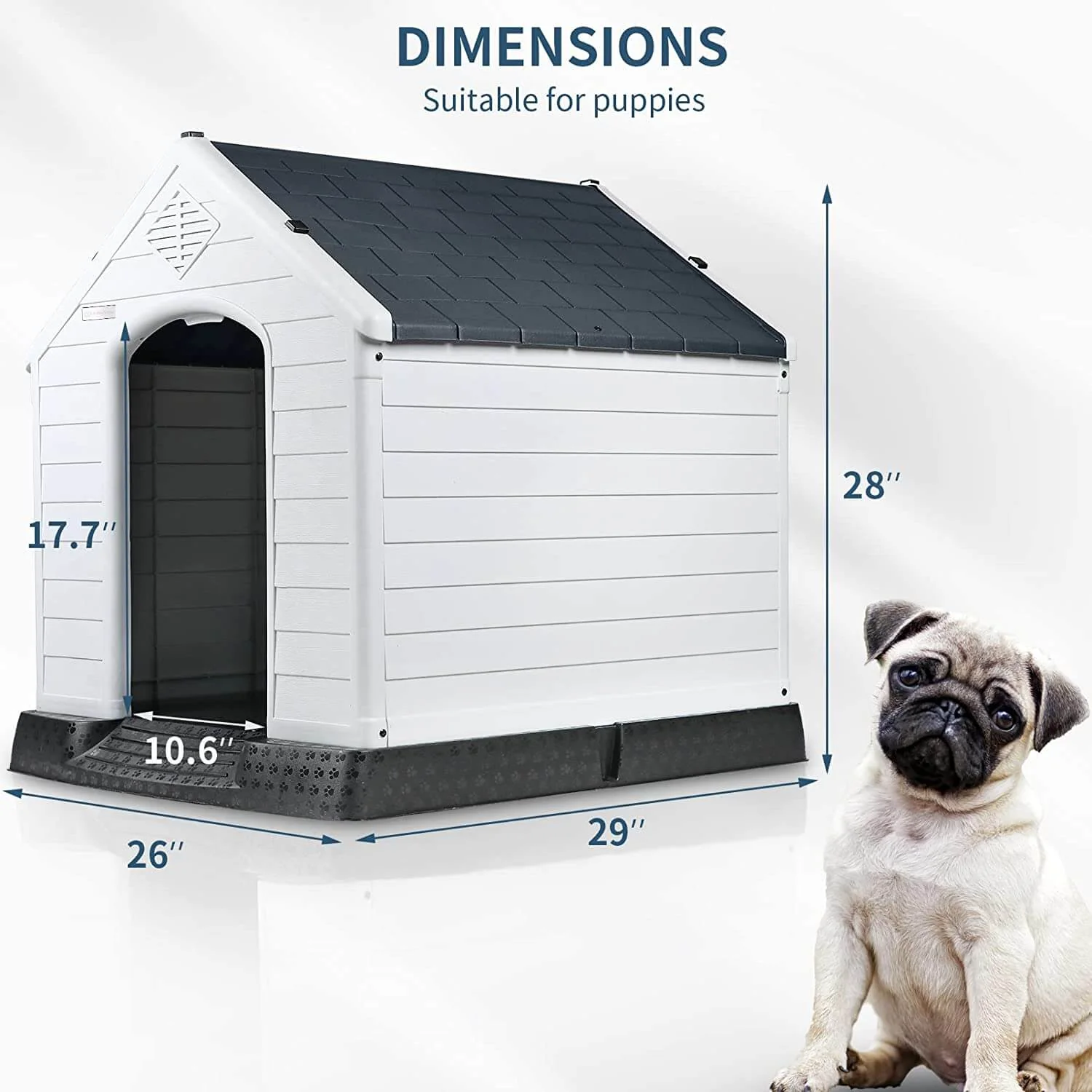 Vitesse Indoor/Outdoor Durable Dog House with Air Vents and Elevated Floor - Image 17