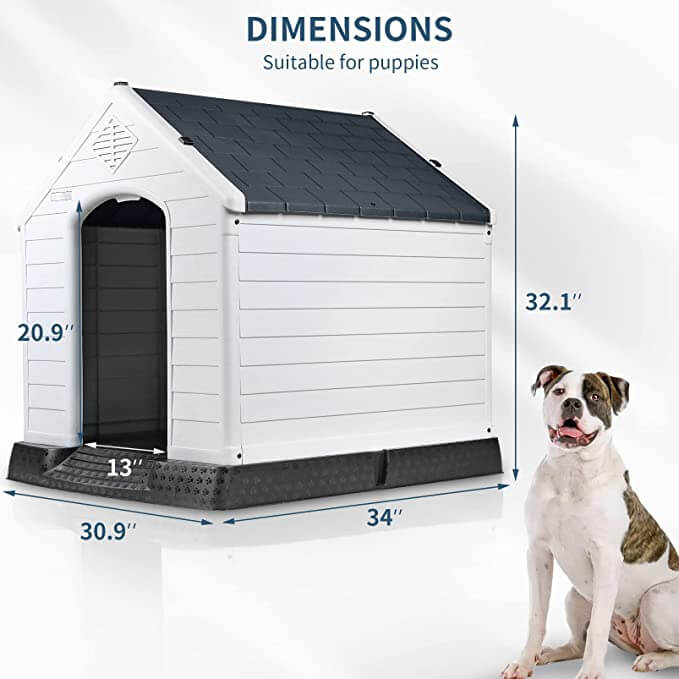 Vitesse Indoor/Outdoor Durable Dog House with Air Vents and Elevated Floor - Image 18