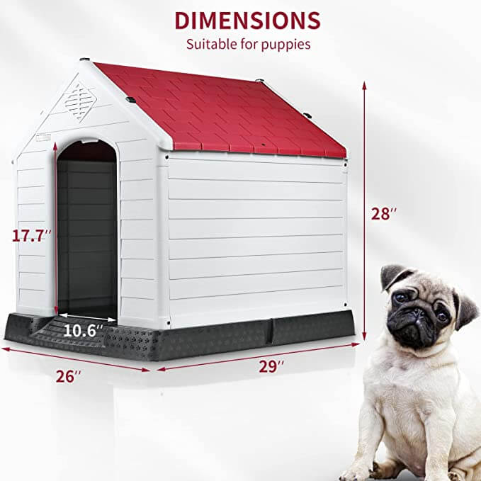 Vitesse Indoor/Outdoor Durable Dog House with Air Vents and Elevated Floor - Image 26