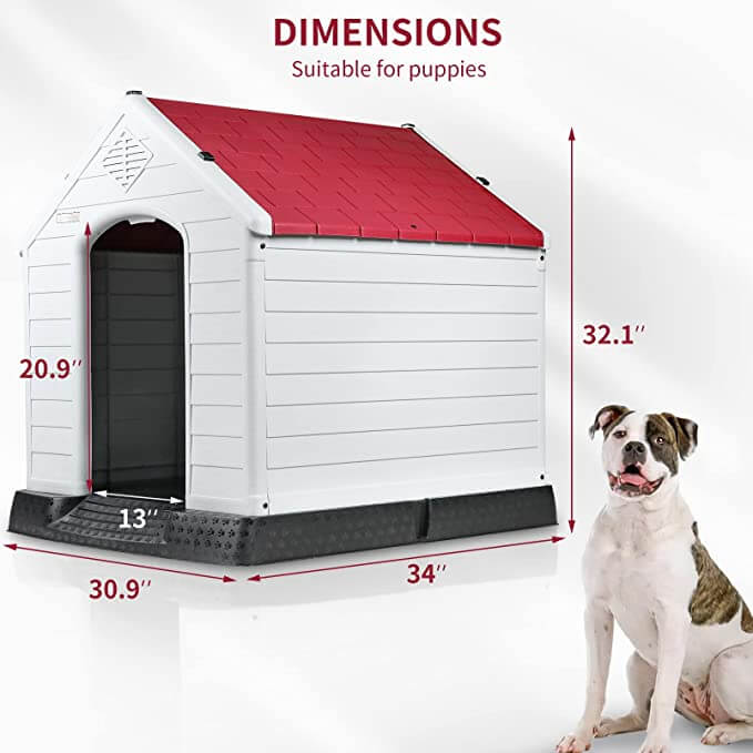 Vitesse Indoor/Outdoor Durable Dog House with Air Vents and Elevated Floor - Image 27
