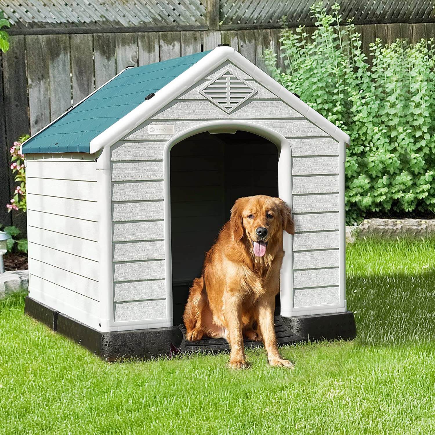 Vitesse Indoor/Outdoor Durable Dog House with Air Vents and Elevated Floor - Image 3
