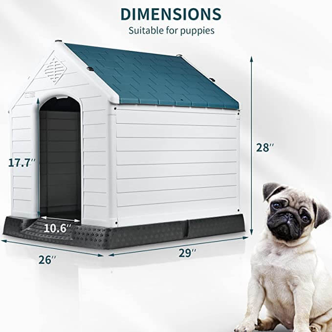 Vitesse Indoor/Outdoor Durable Dog House with Air Vents and Elevated Floor - Image 8