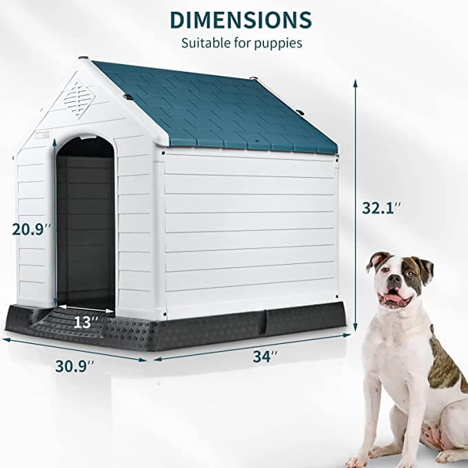 Vitesse Indoor/Outdoor Durable Dog House with Air Vents and Elevated Floor - Image 9