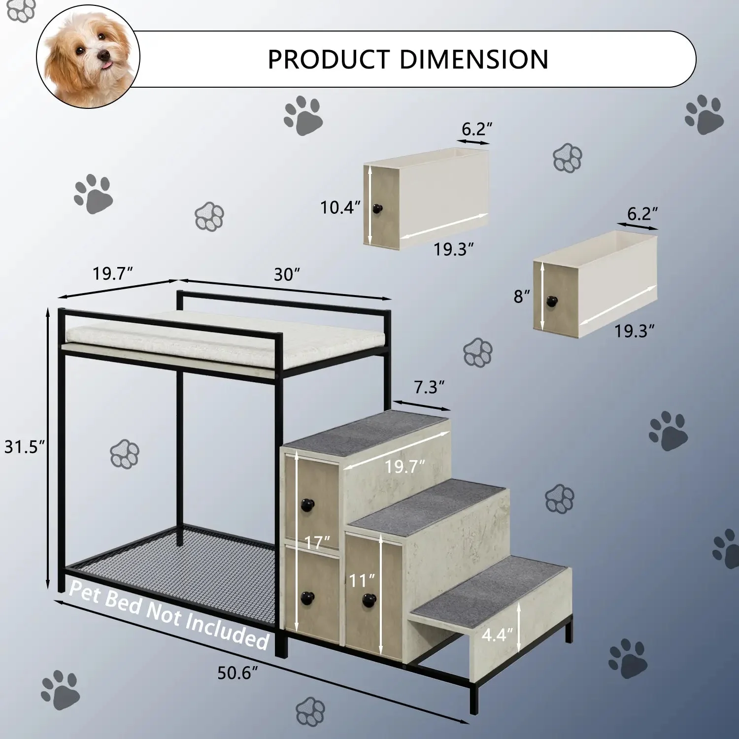 BOSSIN Pet Window Perch with Stairs - Image 4