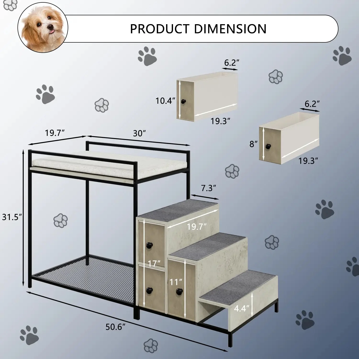 BOSSIN Pet Window Perch with Stairs - Image 7