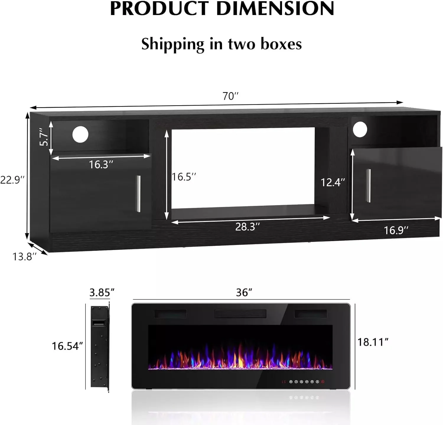 LED light strip For 18&36 inch Fireplace *1pcs