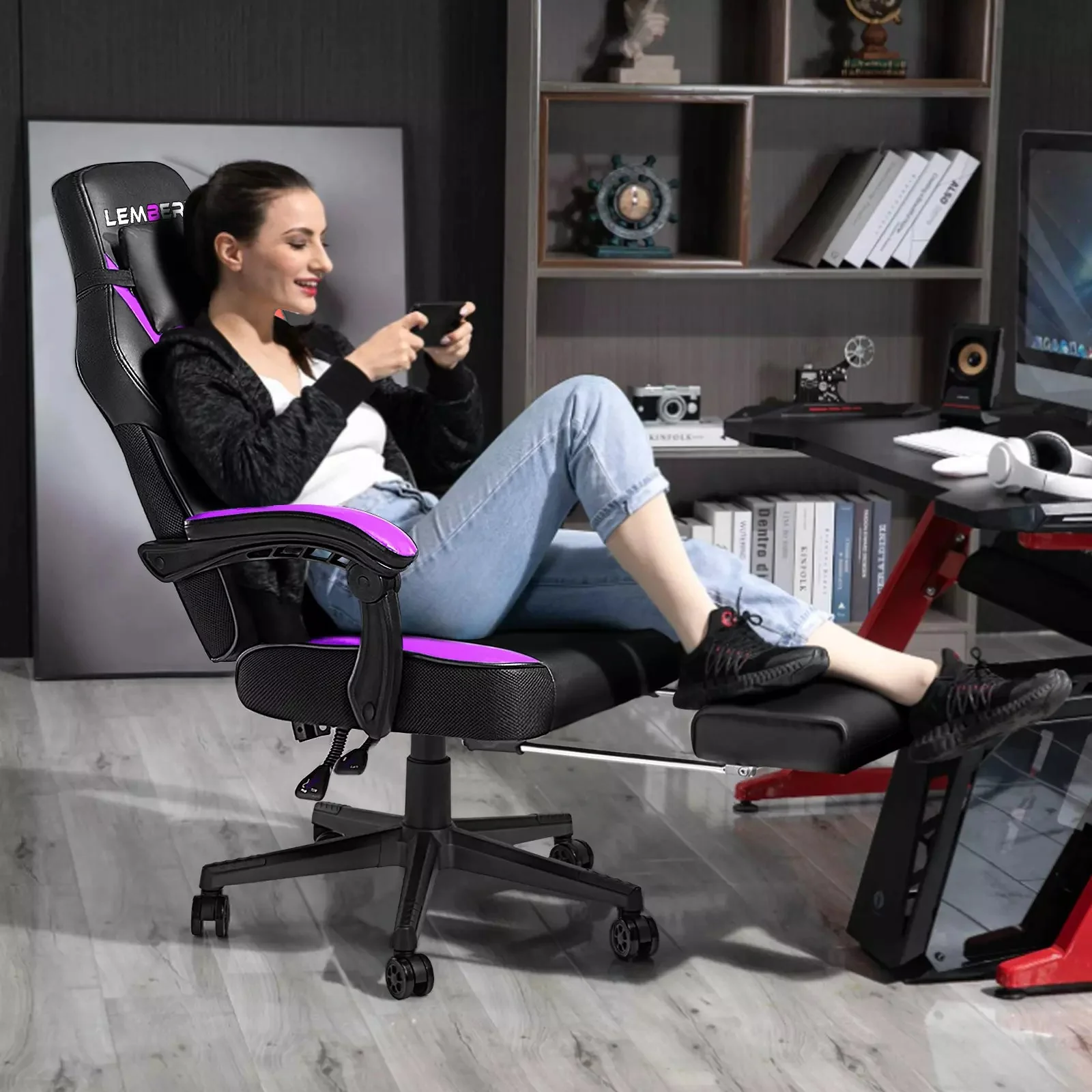LEMBERI Big and Tall Heavy Duty PC Gaming Chair, Design for Big Guy LGC01 - Image 18