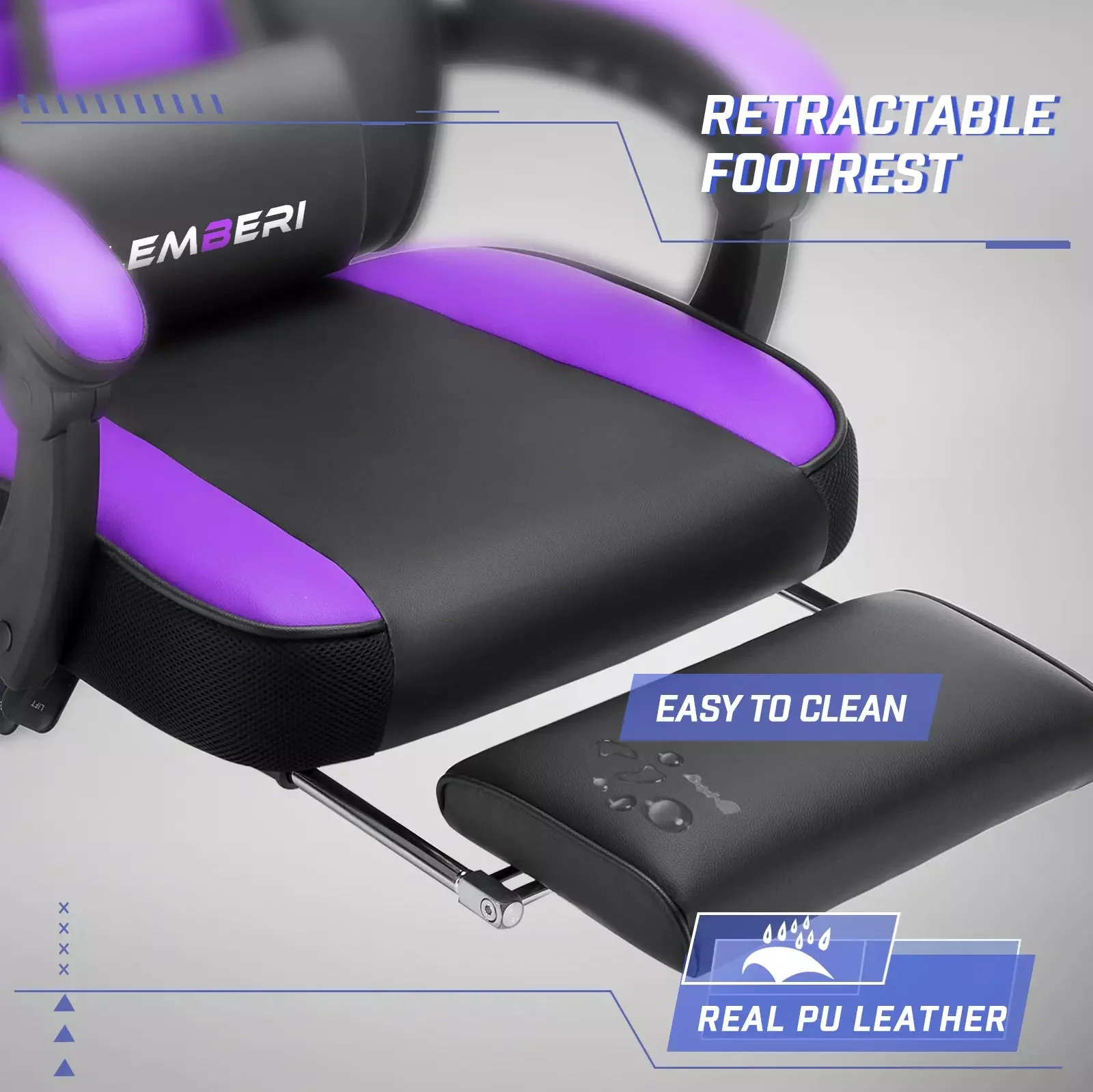 LEMBERI Big and Tall Heavy Duty PC Gaming Chair, Design for Big Guy LGC01 - Image 23
