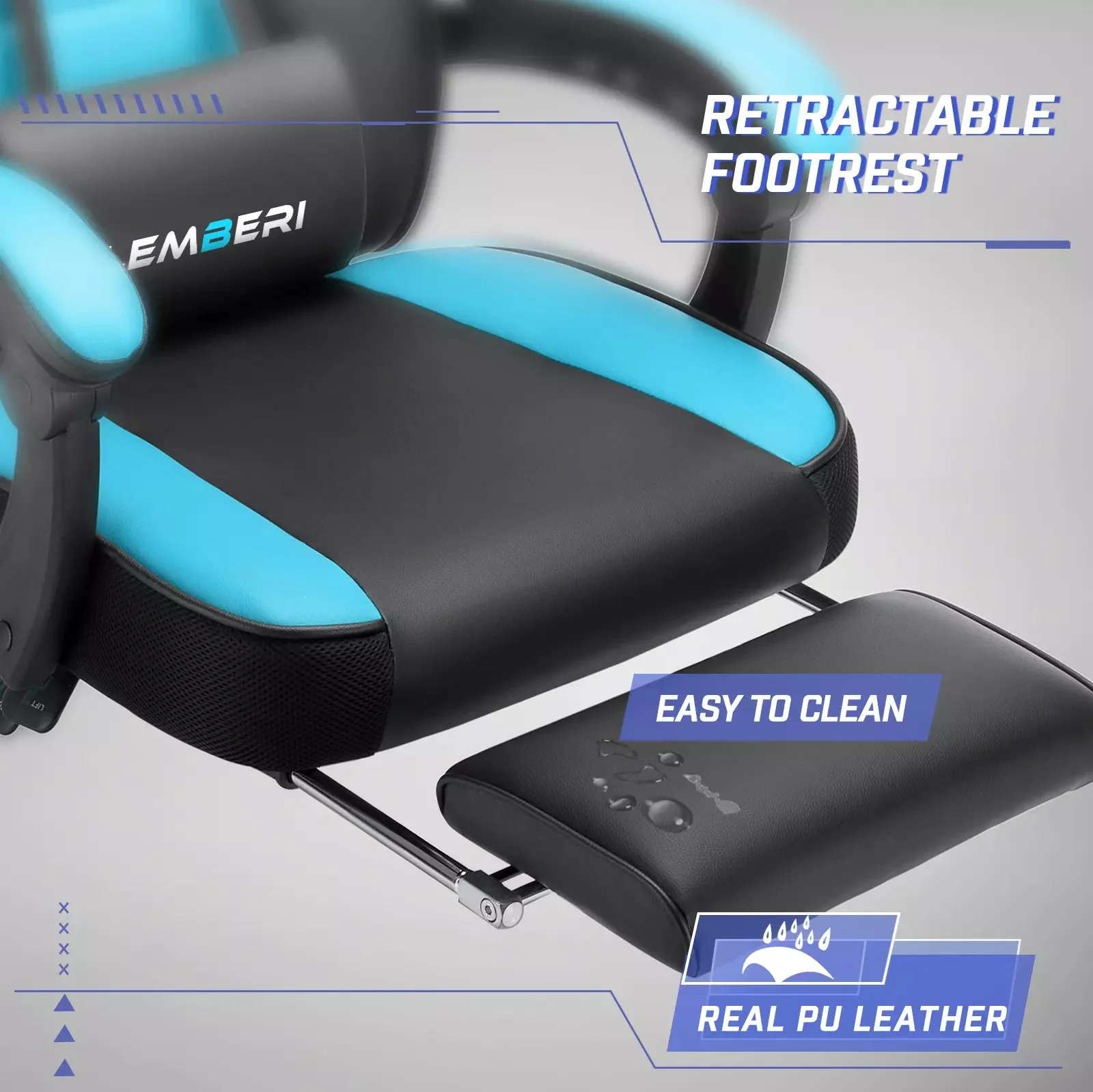 LEMBERI Big and Tall Heavy Duty PC Gaming Chair, Design for Big Guy LGC01 - Image 31