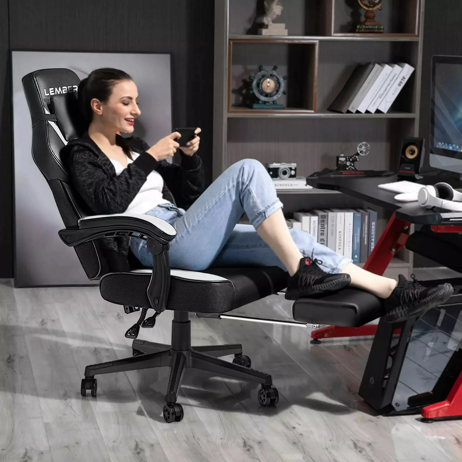 LEMBERI Big and Tall Heavy Duty PC Gaming Chair, Design for Big Guy LGC01 - Image 34