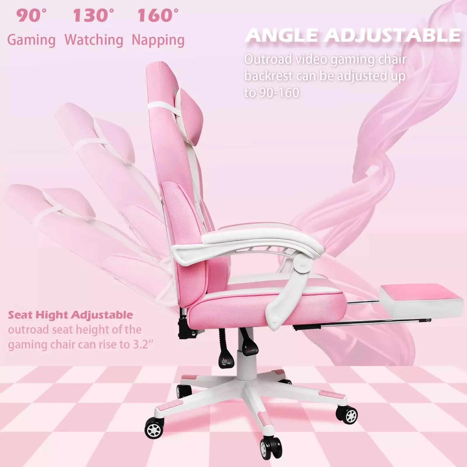 LEMBERI Big and Tall Heavy Duty PC Gaming Chair, Design for Big Guy LGC01 - Image 44