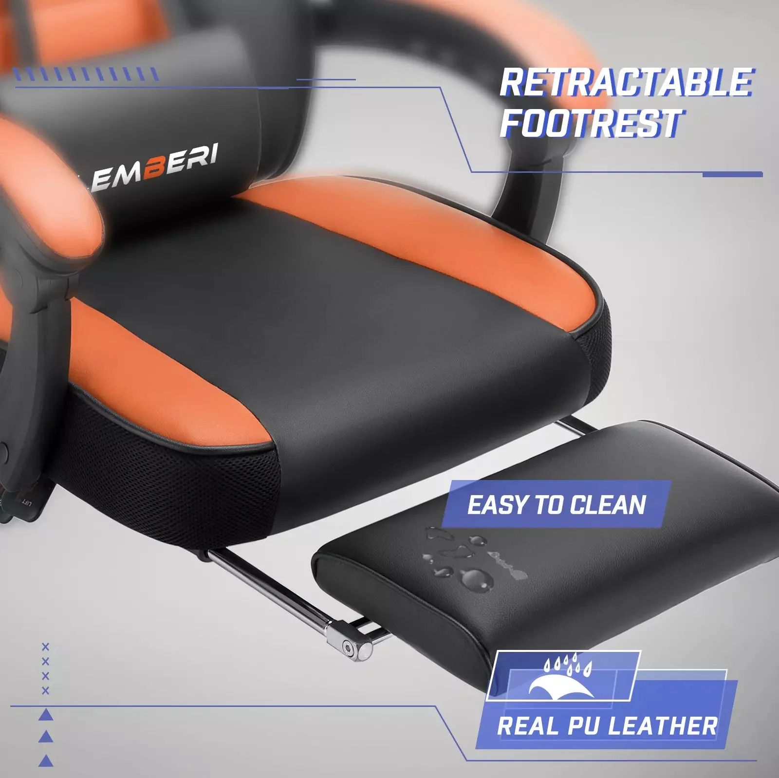 LEMBERI Big and Tall Heavy Duty PC Gaming Chair, Design for Big Guy LGC01 - Image 54