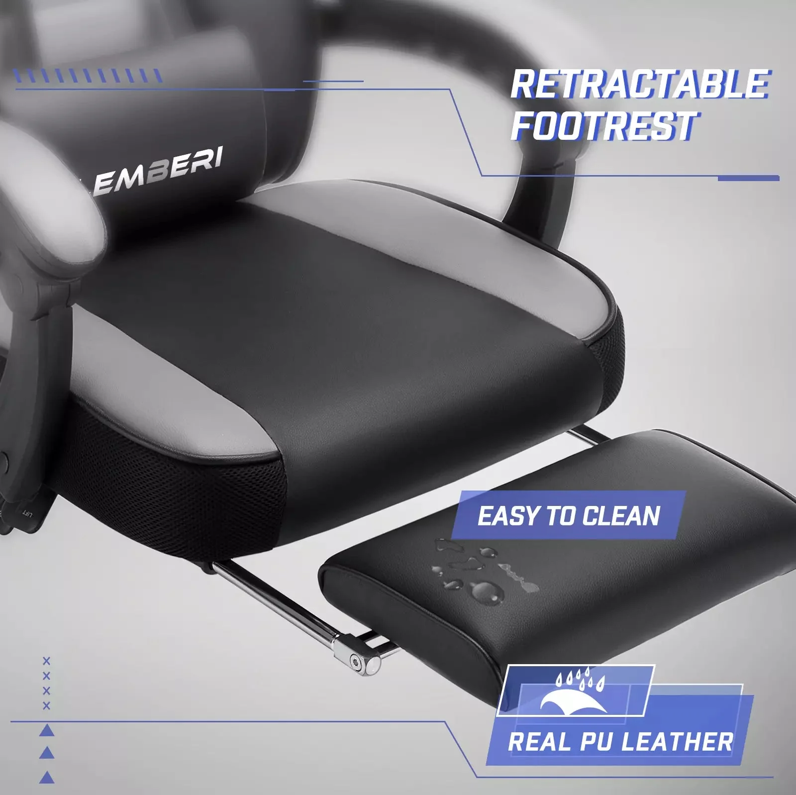 LEMBERI Big and Tall Heavy Duty PC Gaming Chair, Design for Big Guy LGC01 - Image 7