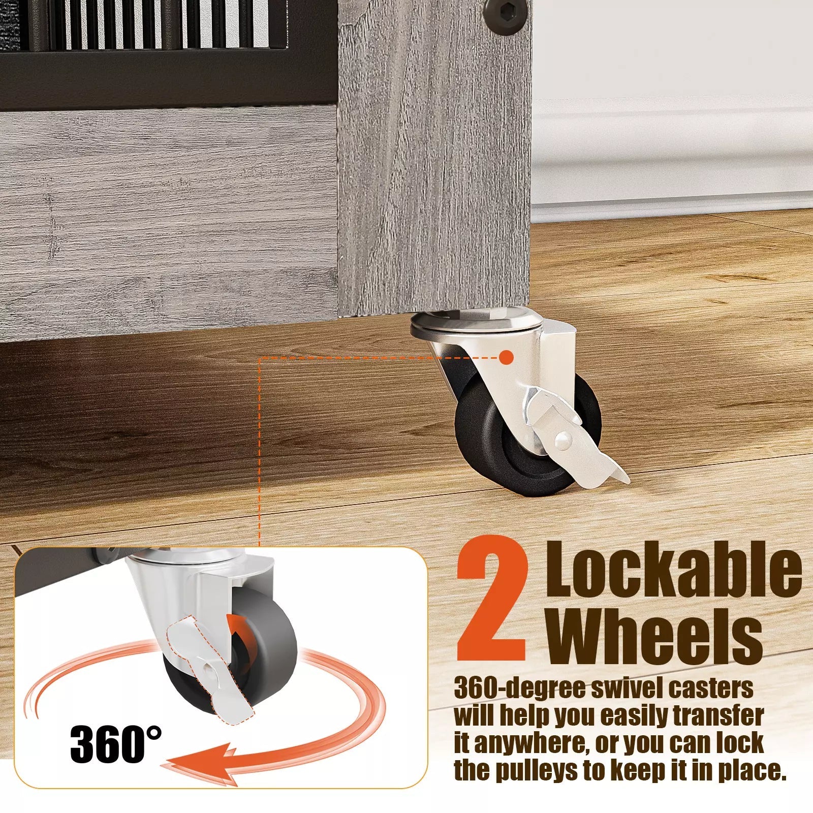 LEMBERI Dog Crate Furniture with Cushion - Image 5