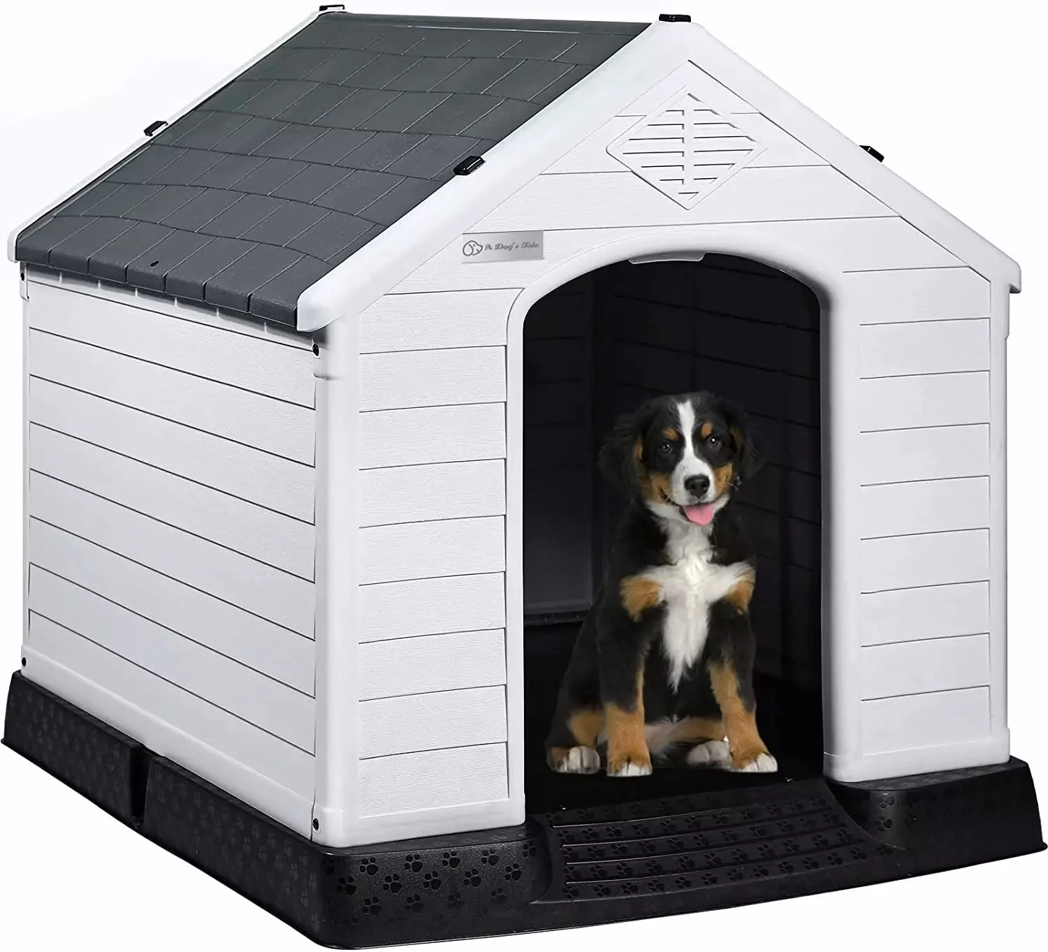 LEMBERI Indoor/Outdoor Durable Dog House with Air Vents and Elevated Floor DH01 - Image 16