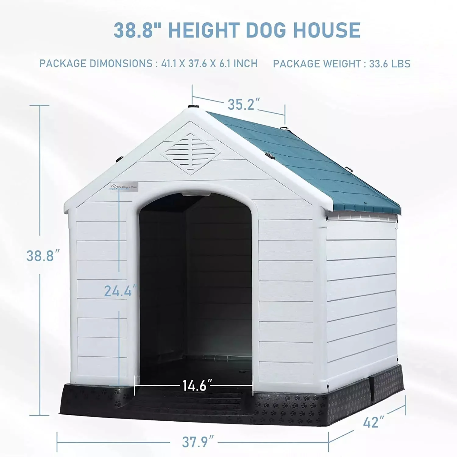 LEMBERI Indoor/Outdoor Durable Dog House with Air Vents and Elevated Floor DH01 - Image 31