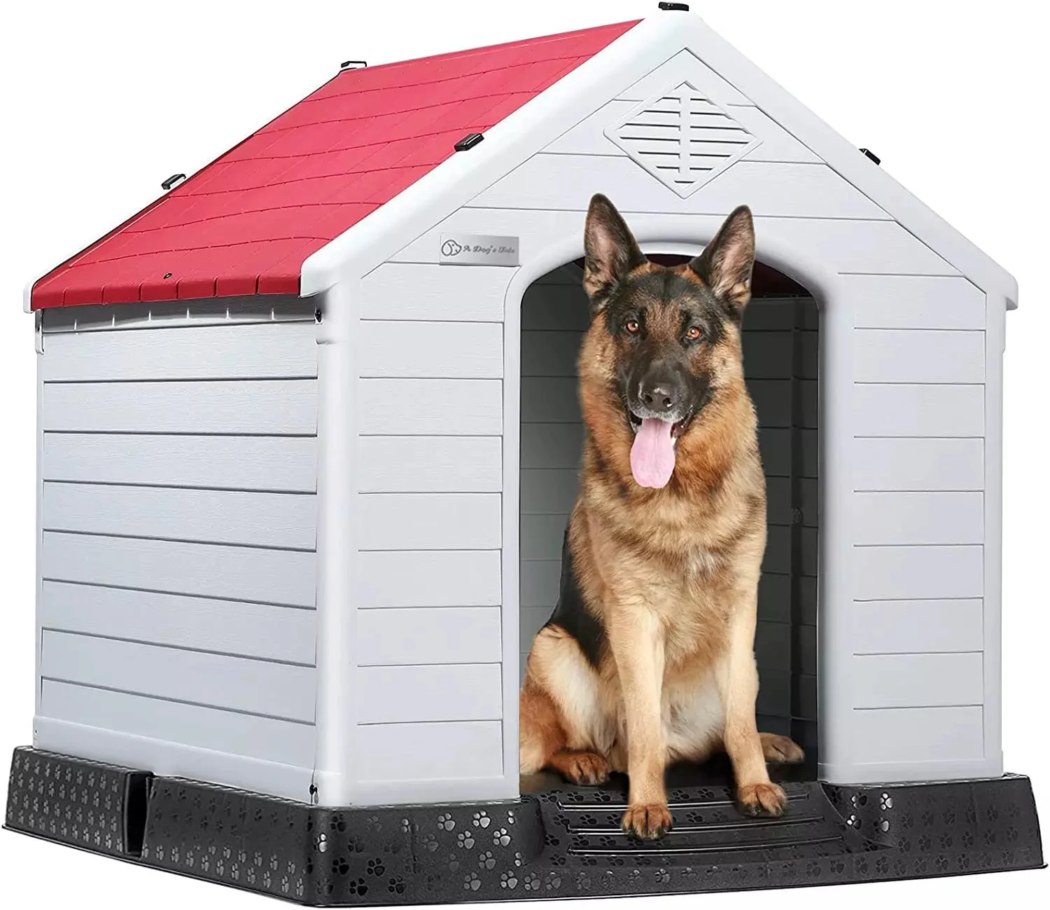 LEMBERI Indoor/Outdoor Durable Dog House with Air Vents and Elevated Floor DH01 - Image 41