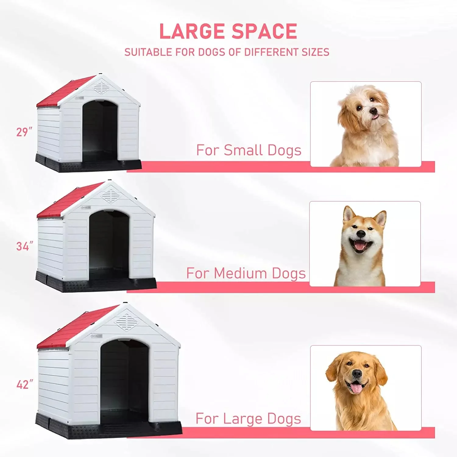 LEMBERI Indoor/Outdoor Durable Dog House with Air Vents and Elevated Floor DH01 - Image 45