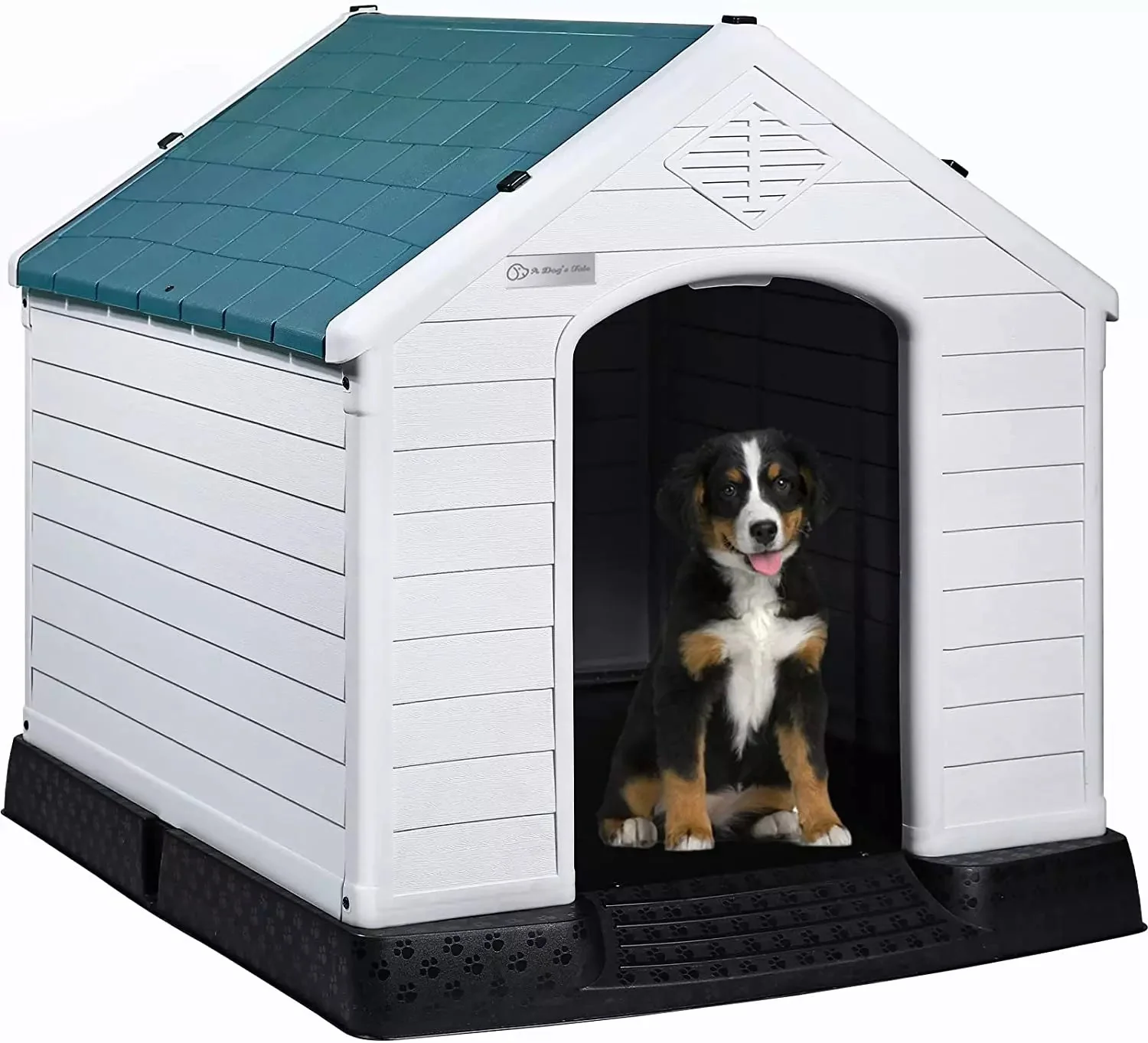 LEMBERI Indoor/Outdoor Durable Dog House with Air Vents and Elevated Floor DH01 - Image 8