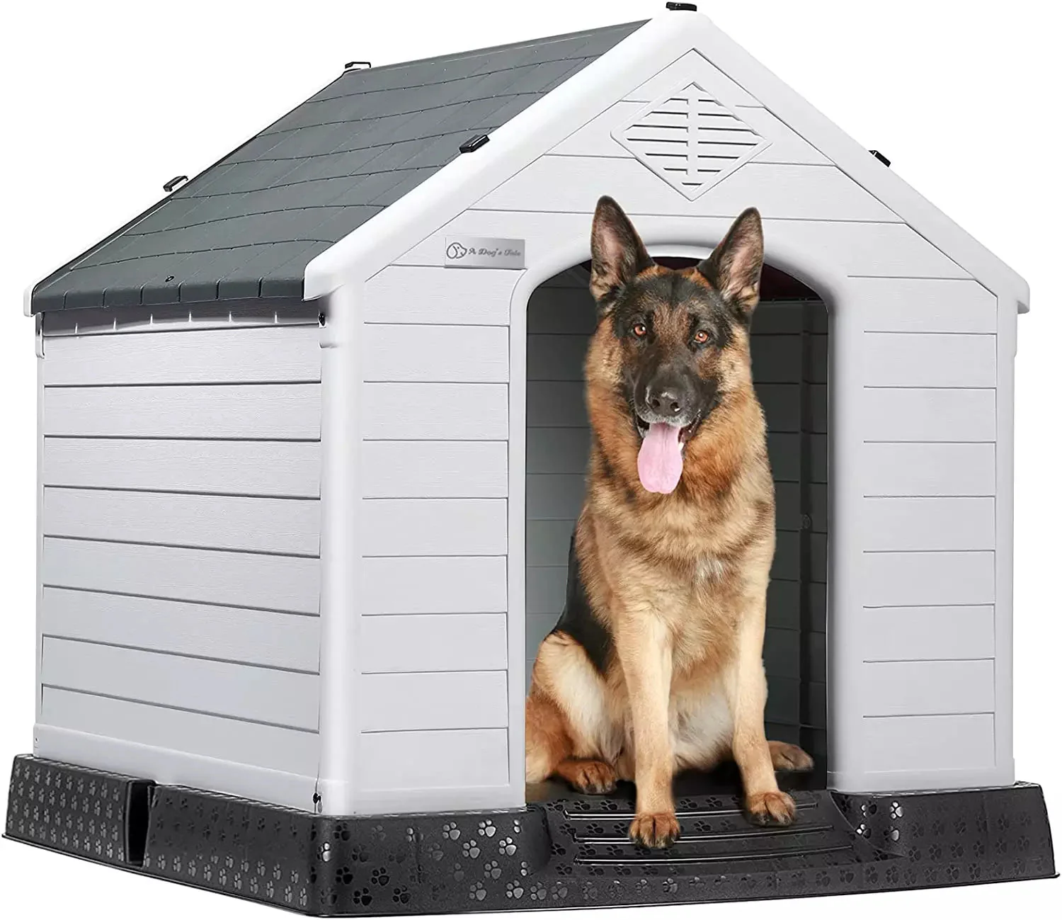 LEMBERI Indoor/Outdoor Durable Dog House with Air Vents and Elevated Floor DH01 - Image 9