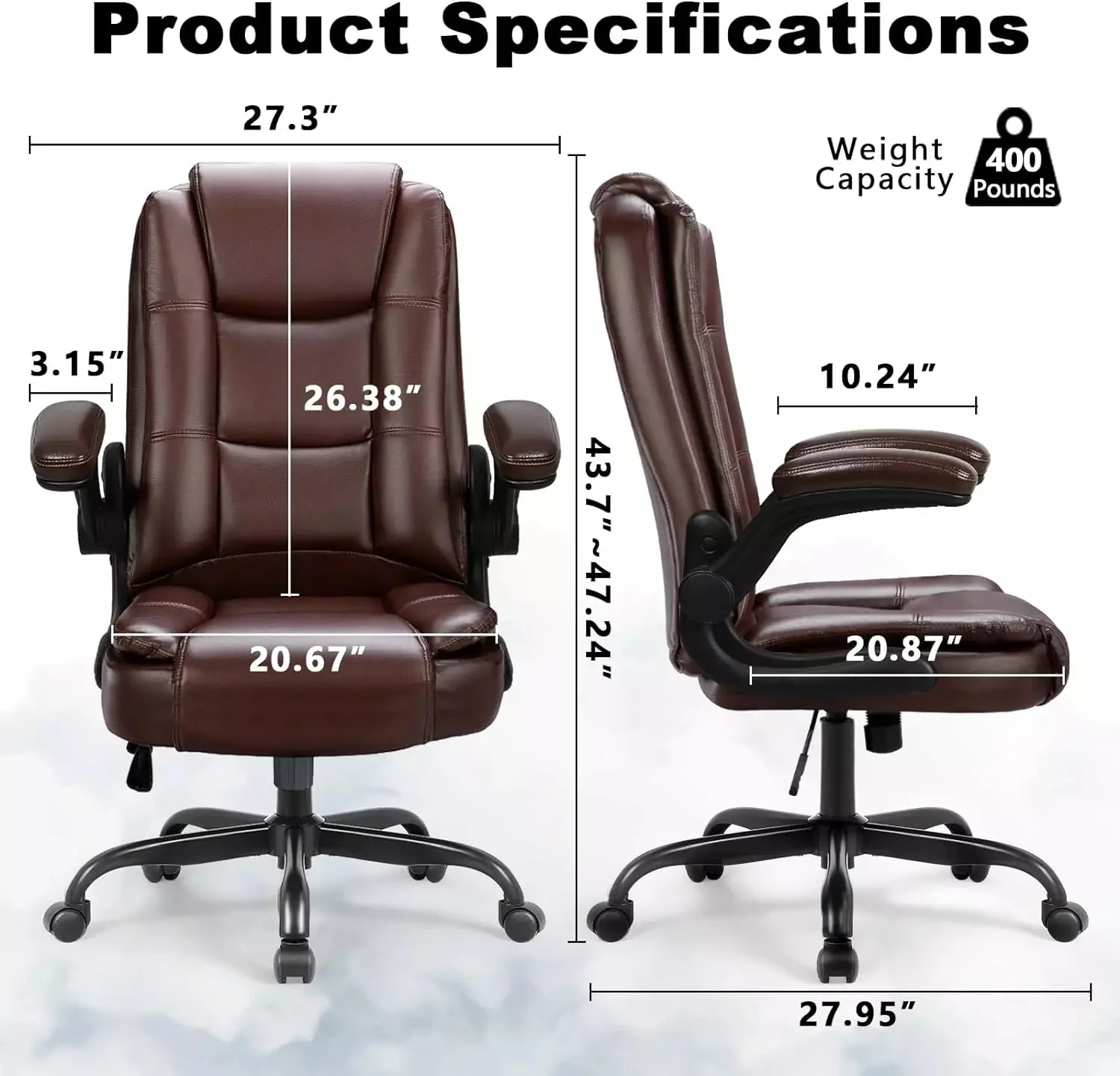 OFIKA Big and Tall Office Chair Computer Desk Chair OFC02 - Image 14