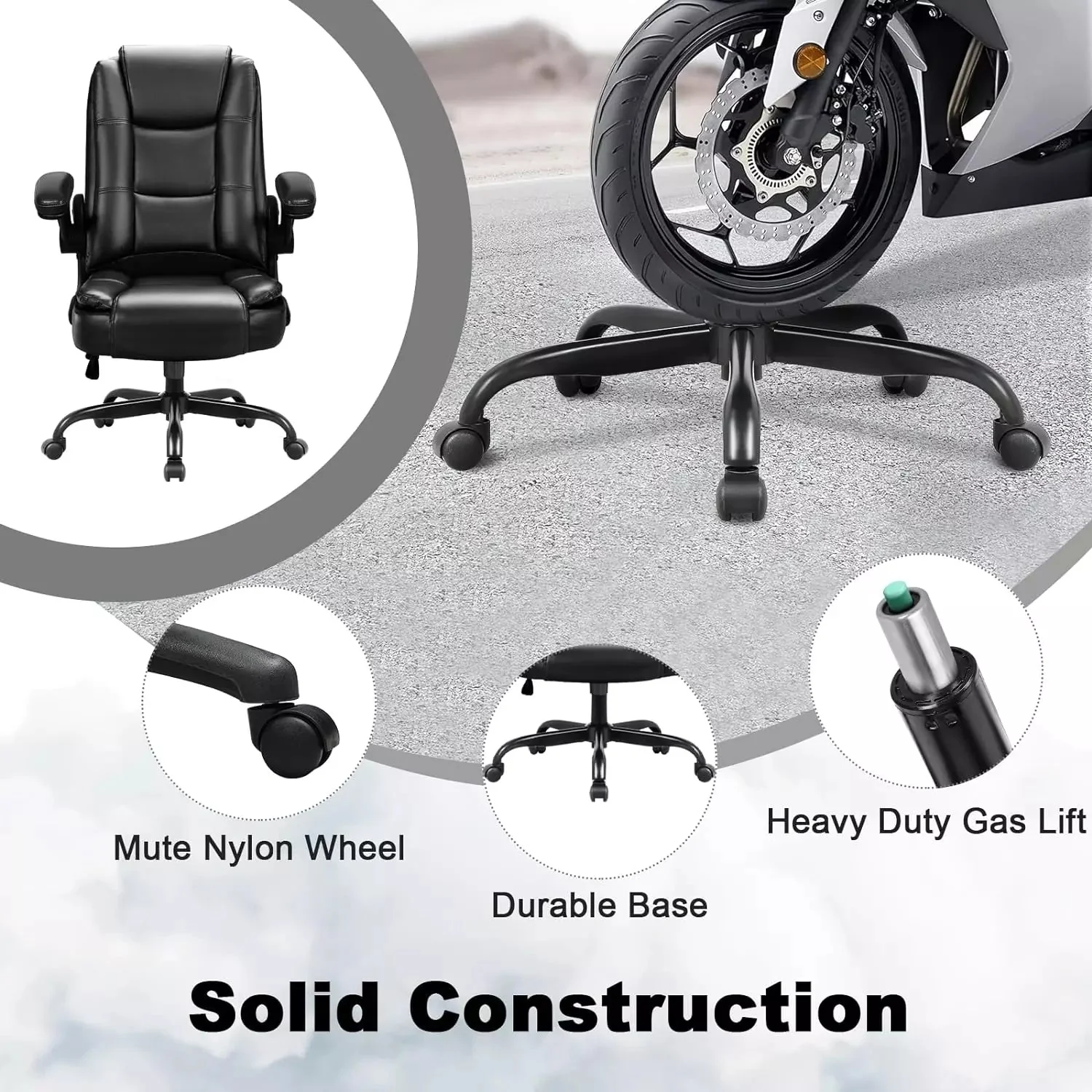 OFIKA Big and Tall Office Chair Computer Desk Chair OFC02 - Image 6