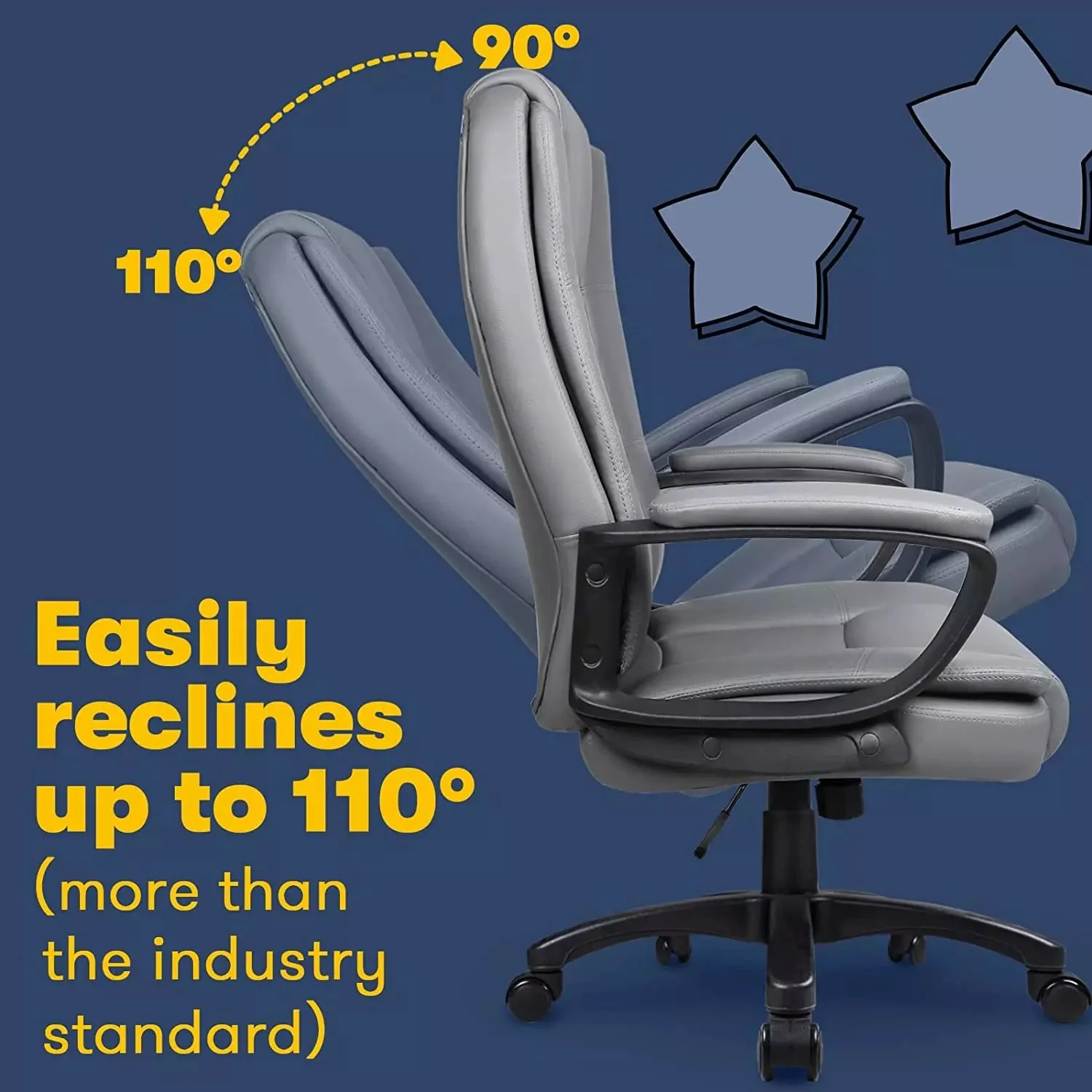 OFIKA High Back Heavy Duty Executive Leather Office Chair, 400LBS 8Hours, OFC01 - Image 30