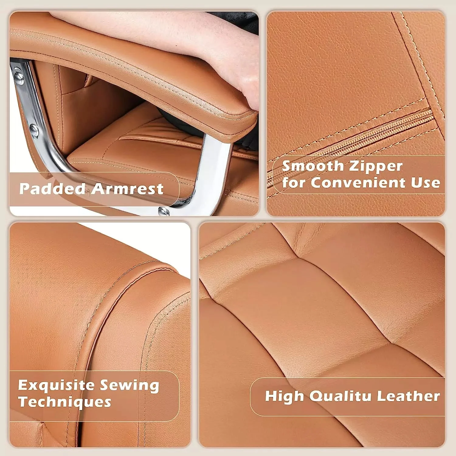 OFIKA Home Office Chair with Spring Cushion,400LBS High Back Executive Office Chair - Image 11
