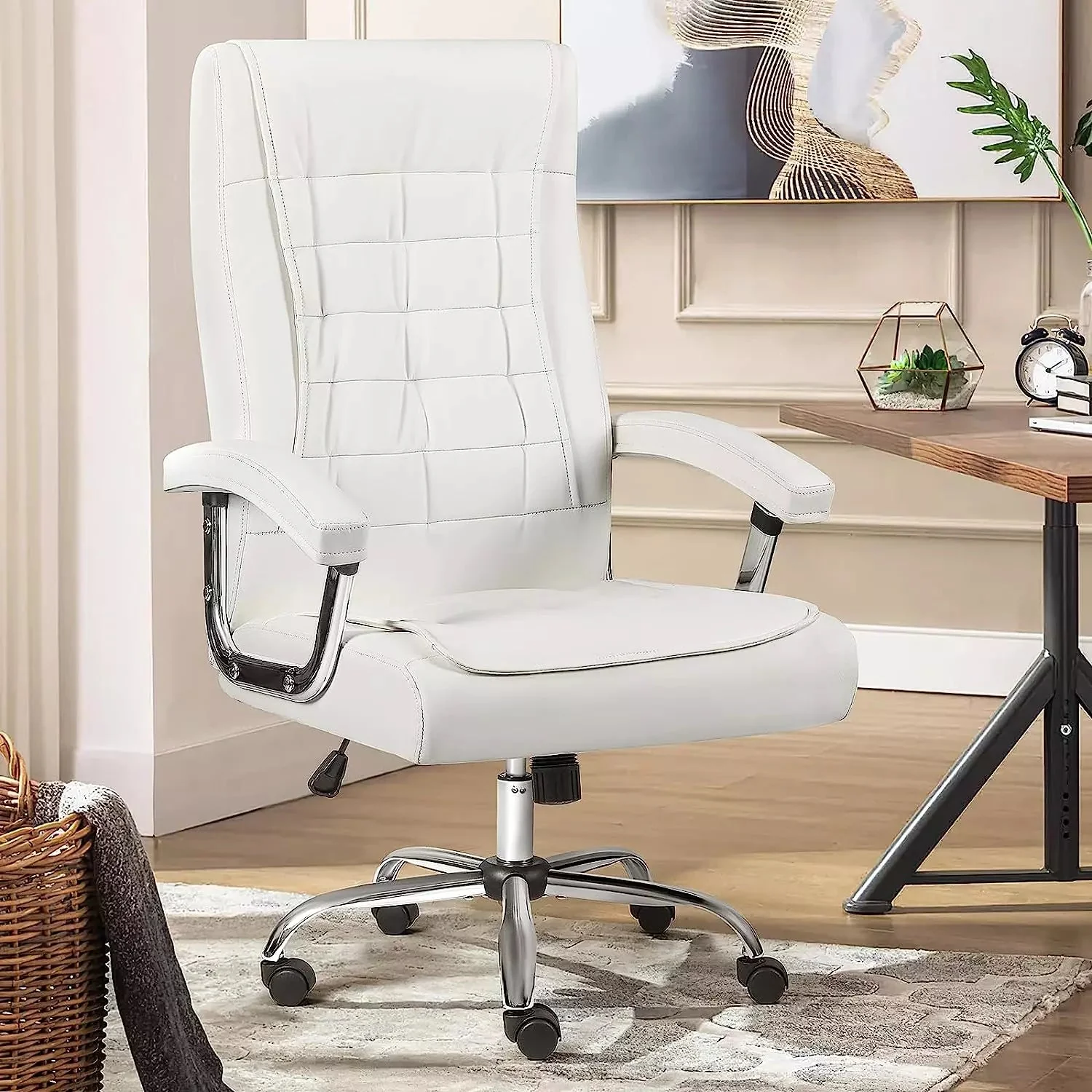 OFIKA Home Office Chair with Spring Cushion,400LBS High Back Executive Office Chair - Image 15