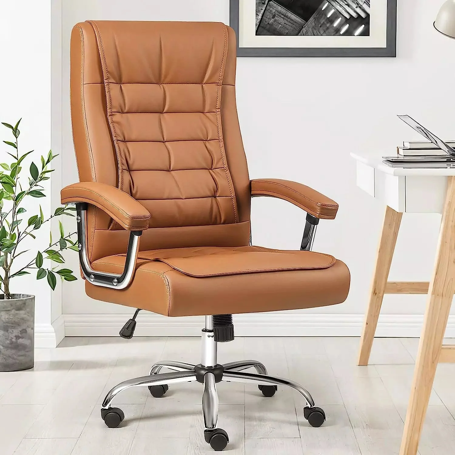OFIKA Home Office Chair with Spring Cushion,400LBS High Back Executive Office Chair - Image 8