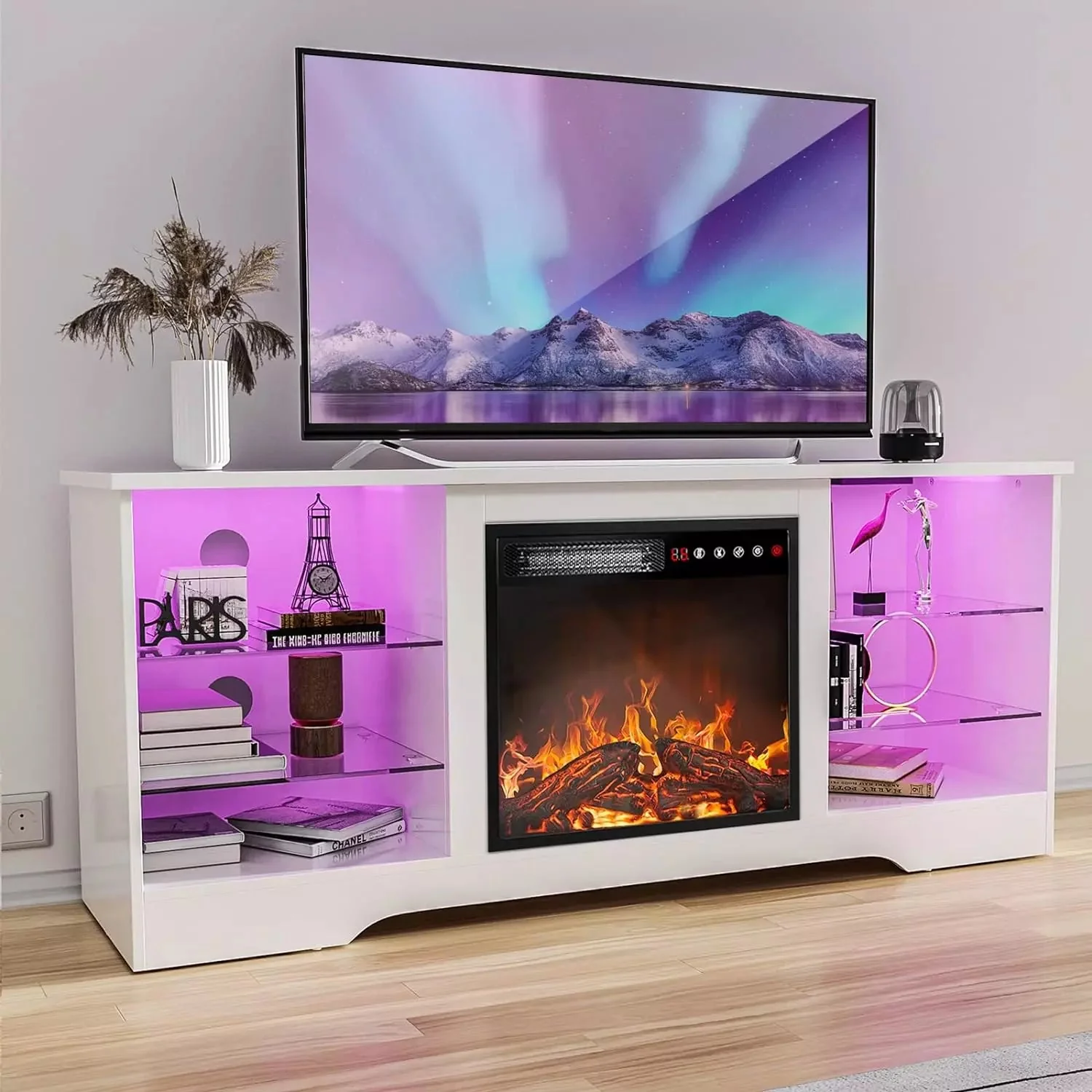 Vitesse 58 Inches Fireplace TV Stand with 18''Fireplace - Image 22
