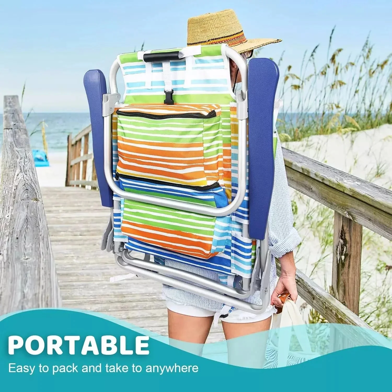Bossin Backpack Beach Chairs for Adults,Camping Chairs - Image 15