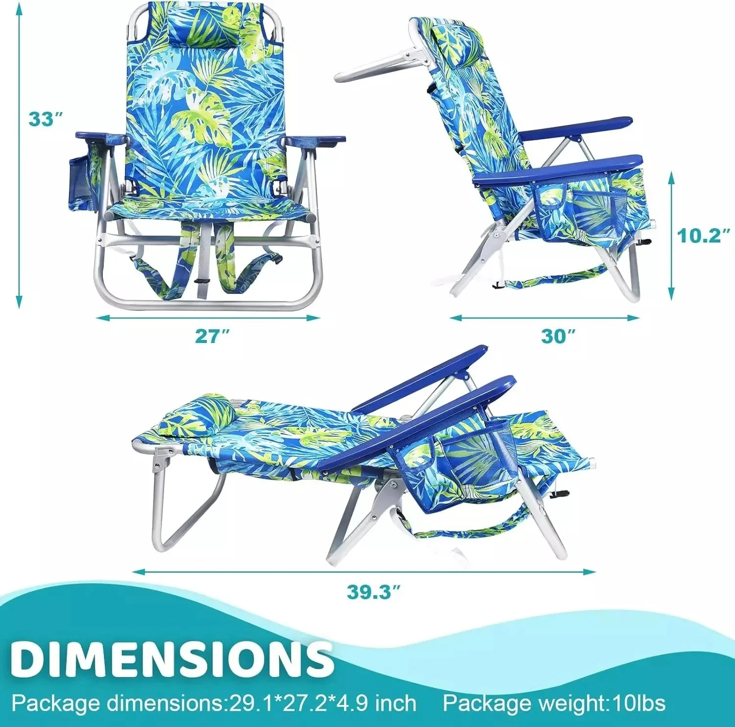 Bossin Backpack Beach Chairs for Adults,Camping Chairs - Image 24