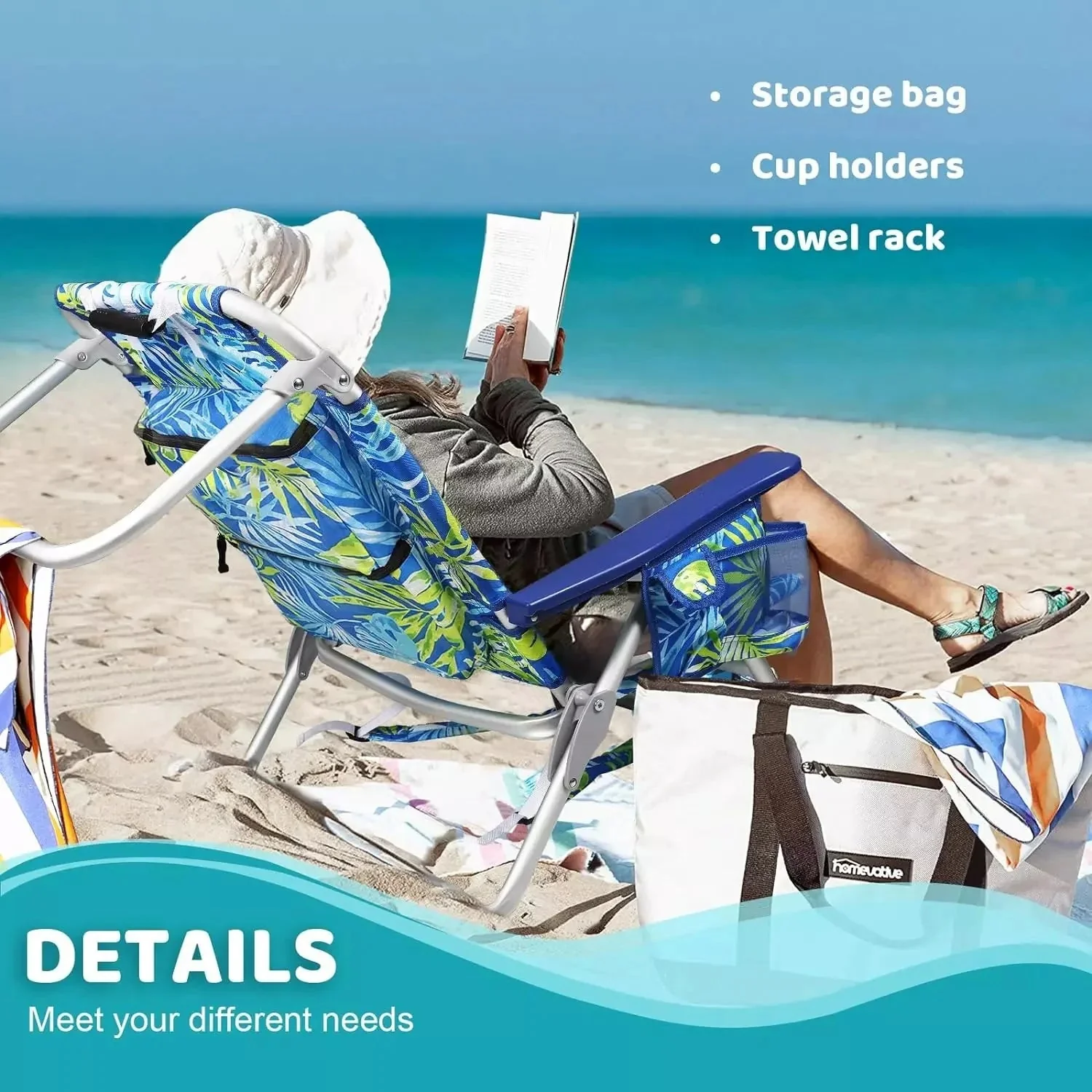 Bossin Backpack Beach Chairs for Adults,Camping Chairs - Image 27