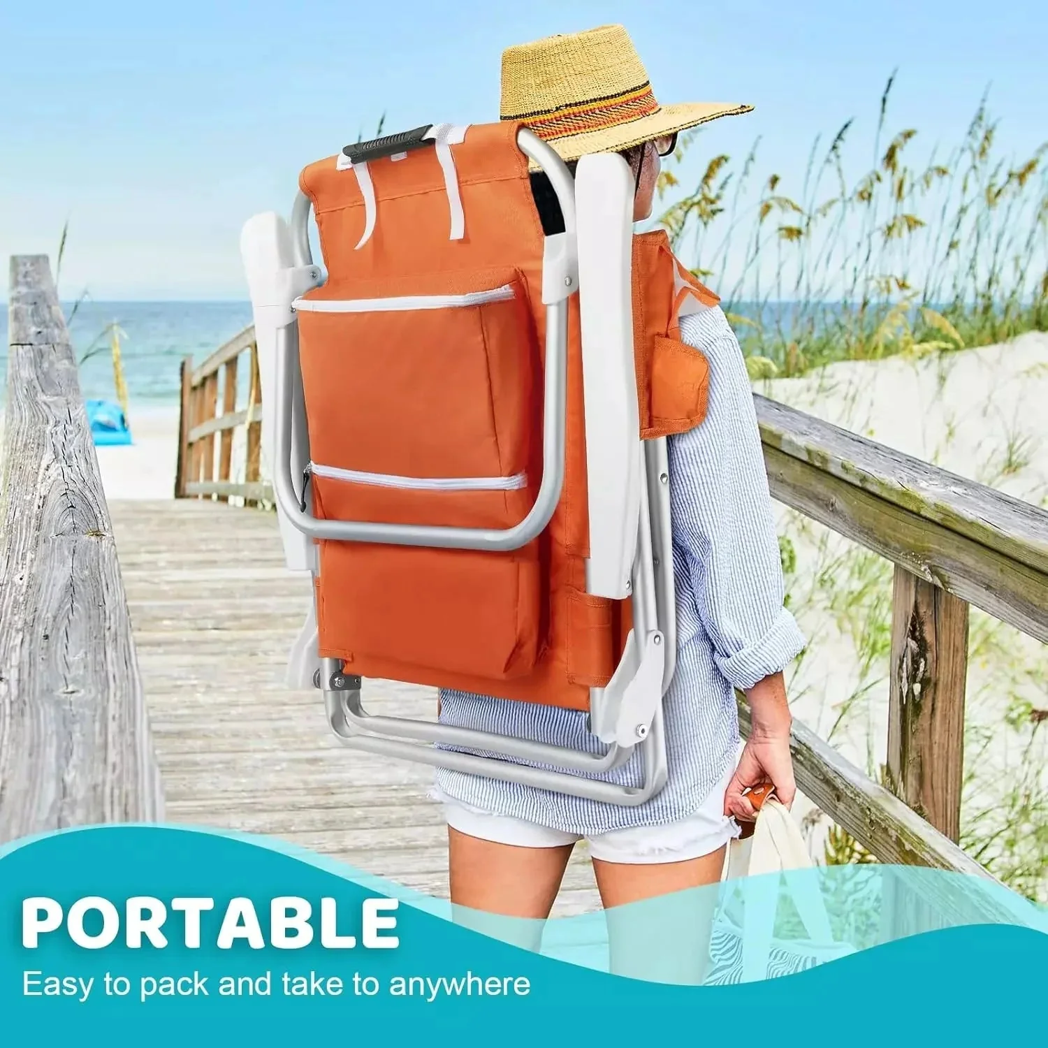 Bossin Backpack Beach Chairs for Adults,Camping Chairs - Image 45