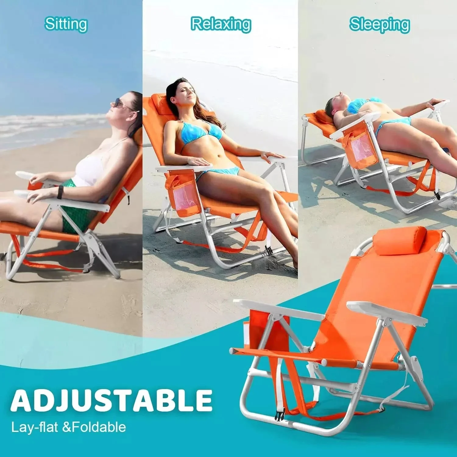 Bossin Backpack Beach Chairs for Adults,Camping Chairs - Image 48