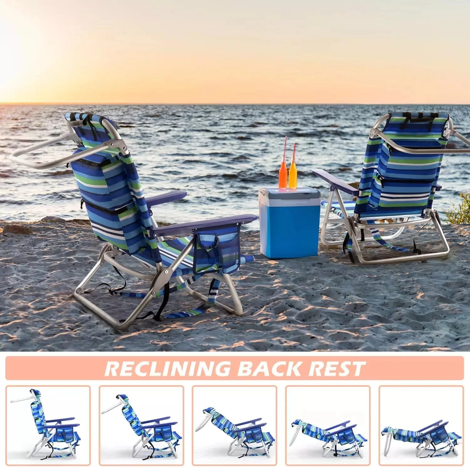 Bossin Backpack Beach Chairs for Adults,Camping Chairs - Image 72