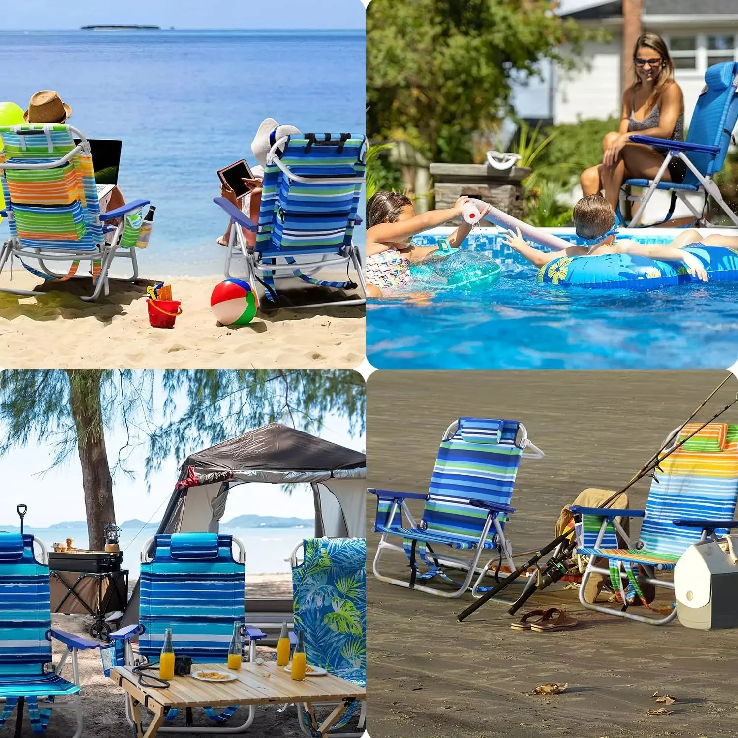 Bossin Backpack Beach Chairs for Adults,Camping Chairs - Image 75