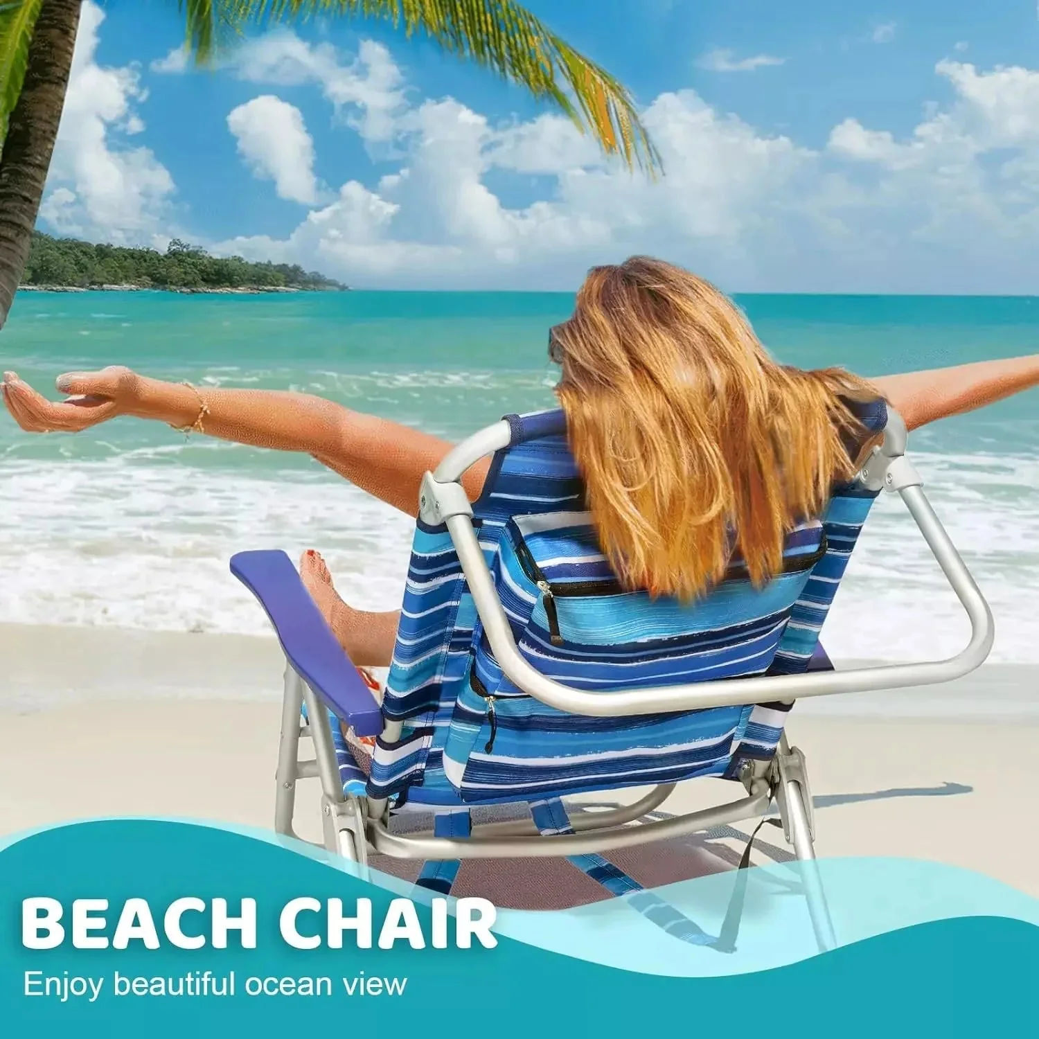 Bossin Backpack Beach Chairs for Adults,Camping Chairs - Image 9