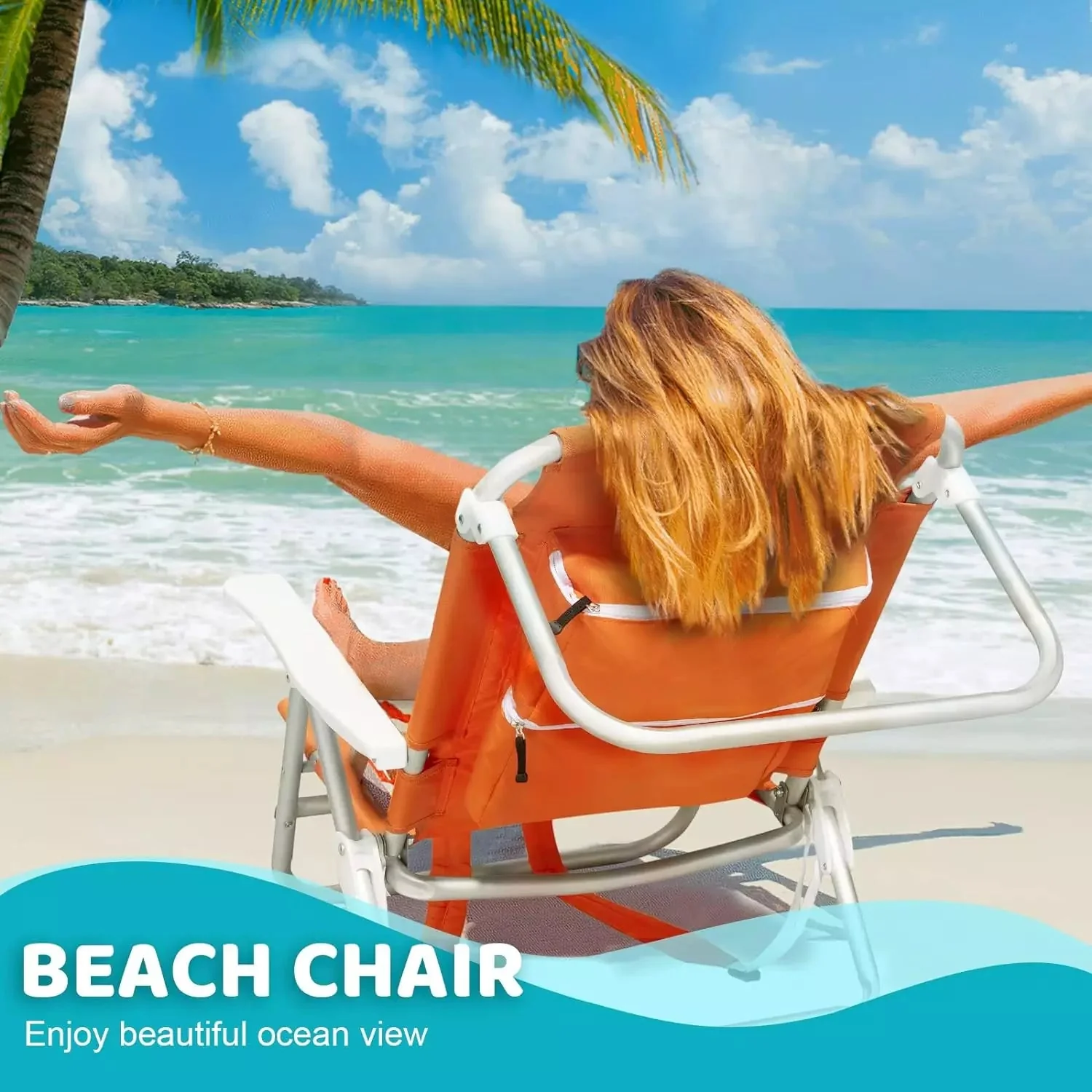 VITESSE Backpack Beach Chairs for Adults,Camping Chairs with Headrest - Image 49