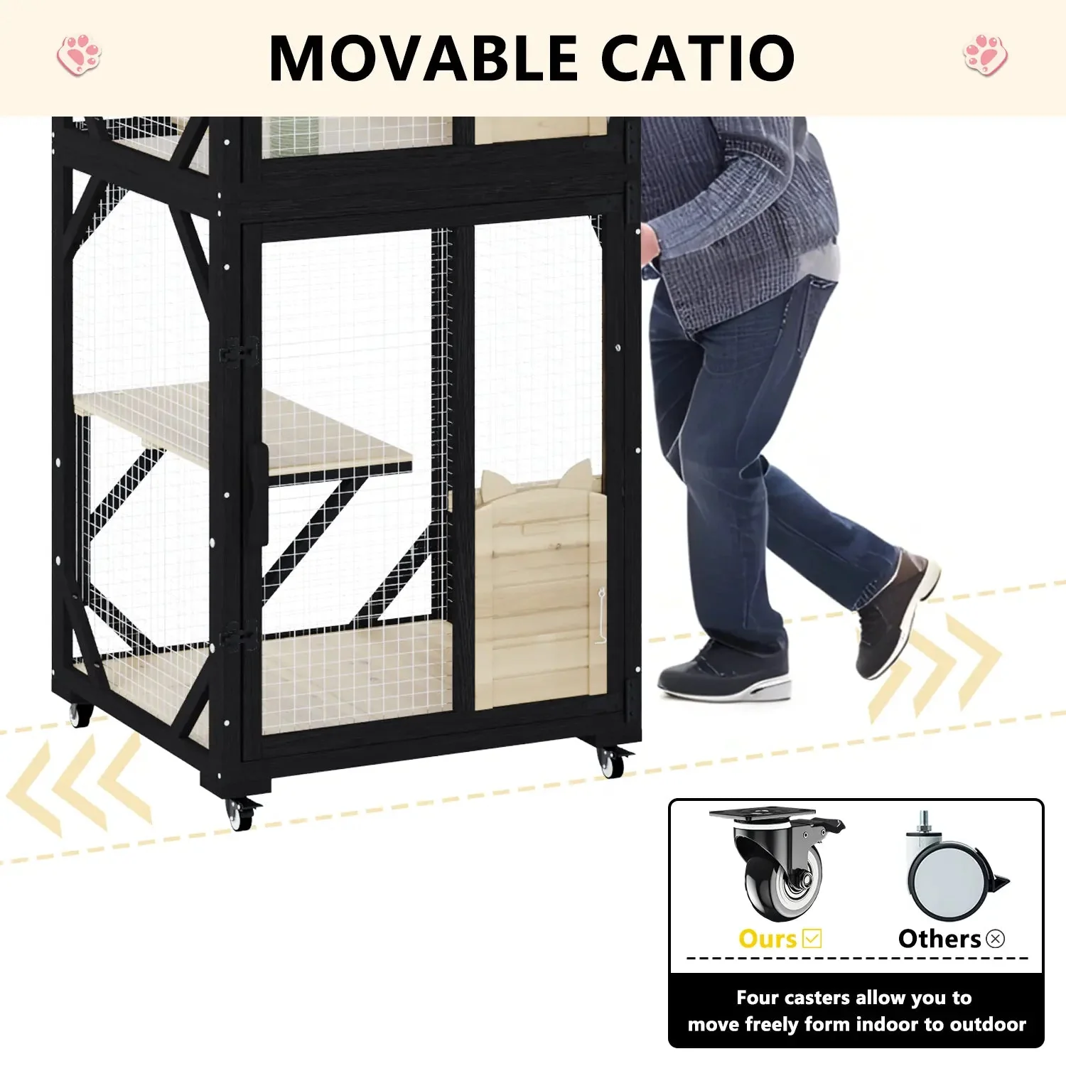VITESSE Double Layer Mobile Cat Cages - Image 5