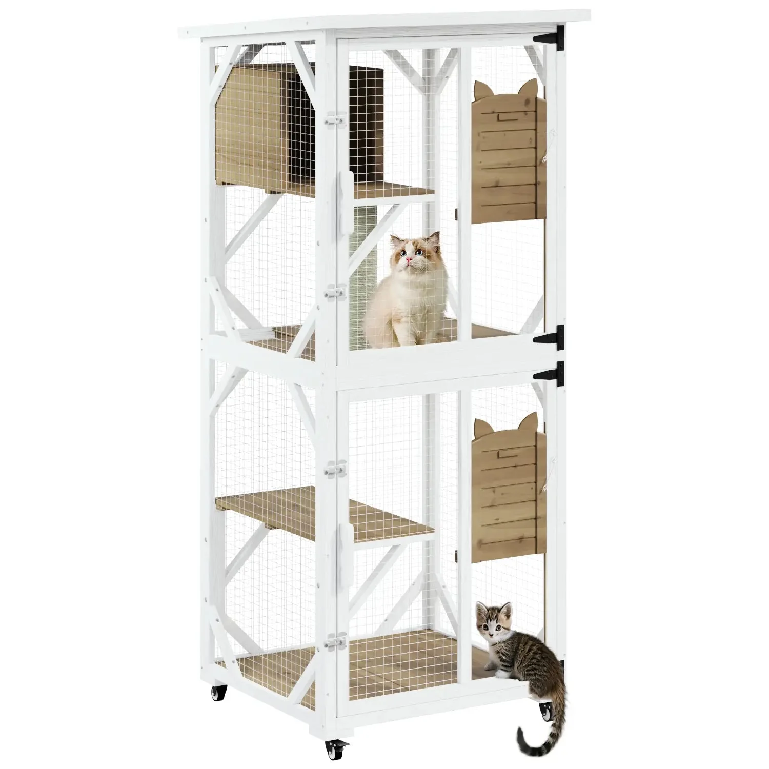 VITESSE Double Layer Mobile Cat Cages - Image 8